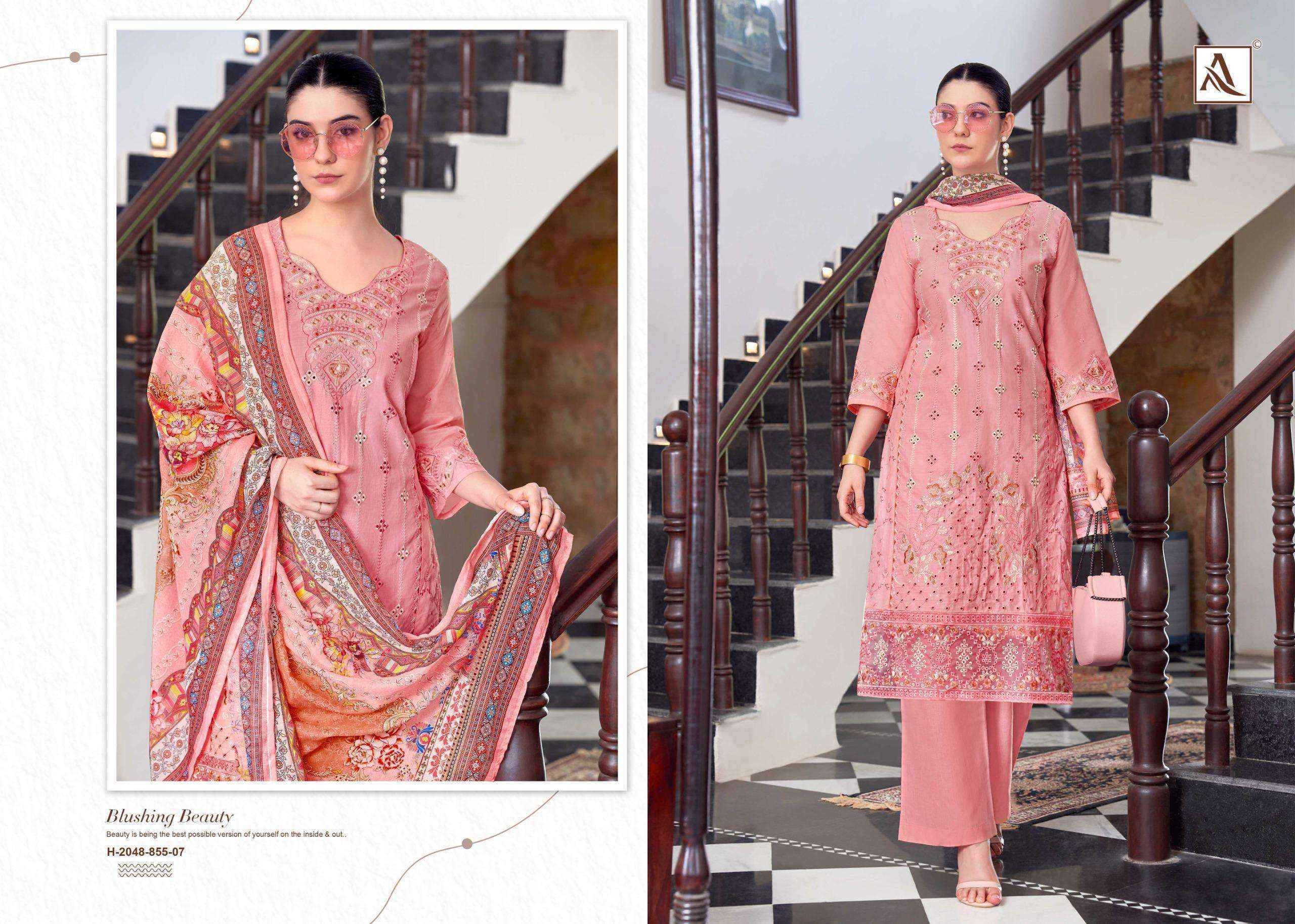 Alok The Libas Lawn Cotton Dress Material Wholesale Price ( 7 pcs Catalogue )