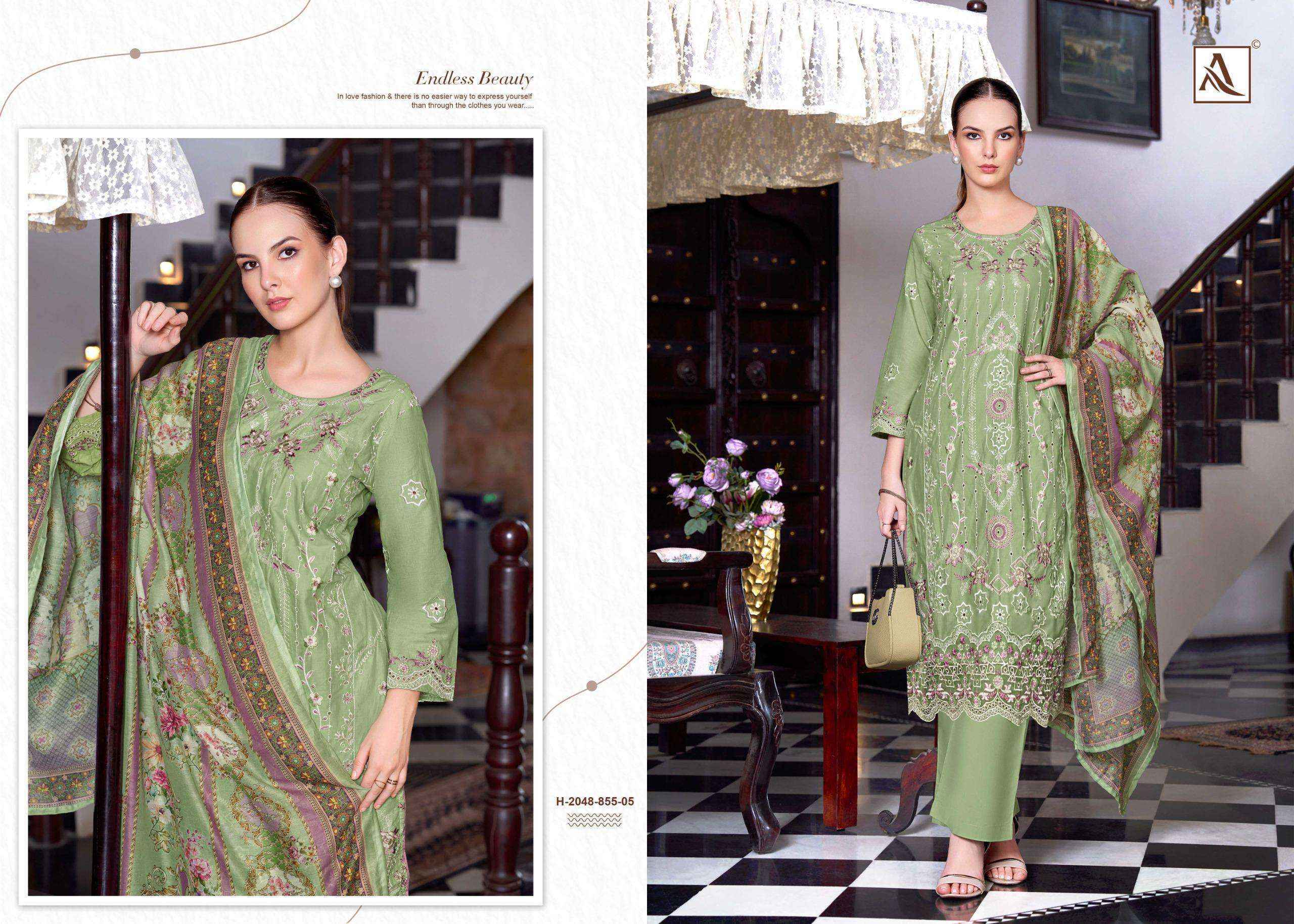 Alok The Libas Lawn Cotton Dress Material Wholesale Price ( 7 pcs Catalogue )