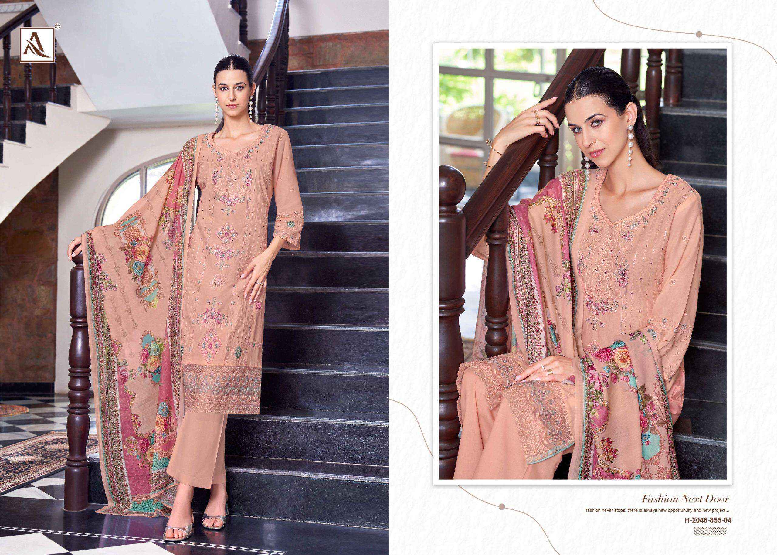 Alok The Libas Lawn Cotton Dress Material Wholesale Price ( 7 pcs Catalogue )