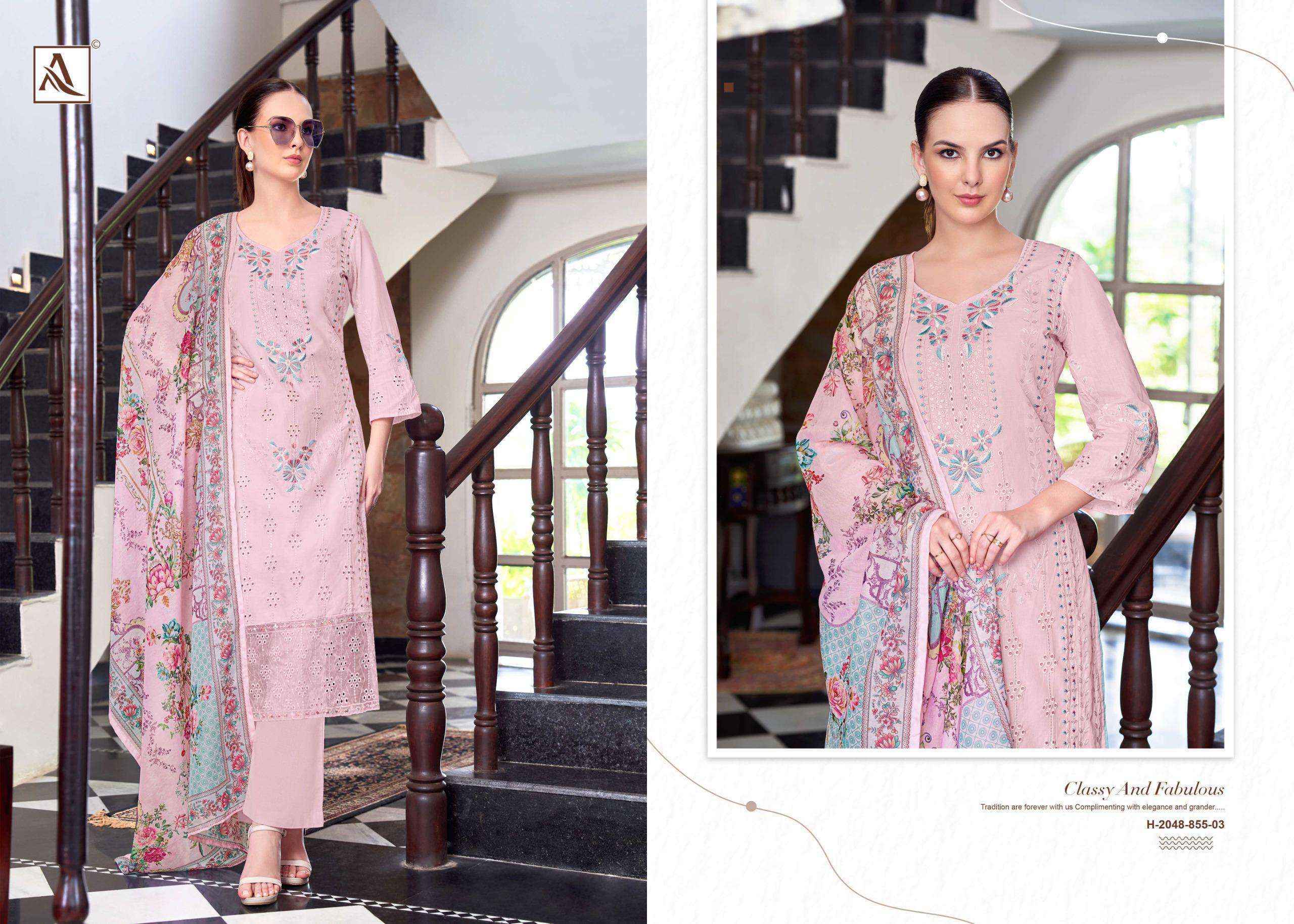 Alok The Libas Lawn Cotton Dress Material Wholesale Price ( 7 pcs Catalogue )
