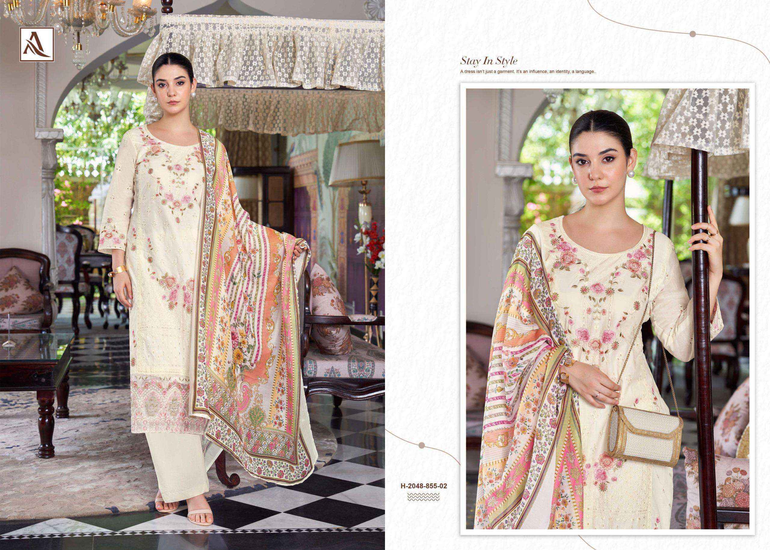 Alok The Libas Lawn Cotton Dress Material Wholesale Price ( 7 pcs Catalogue )
