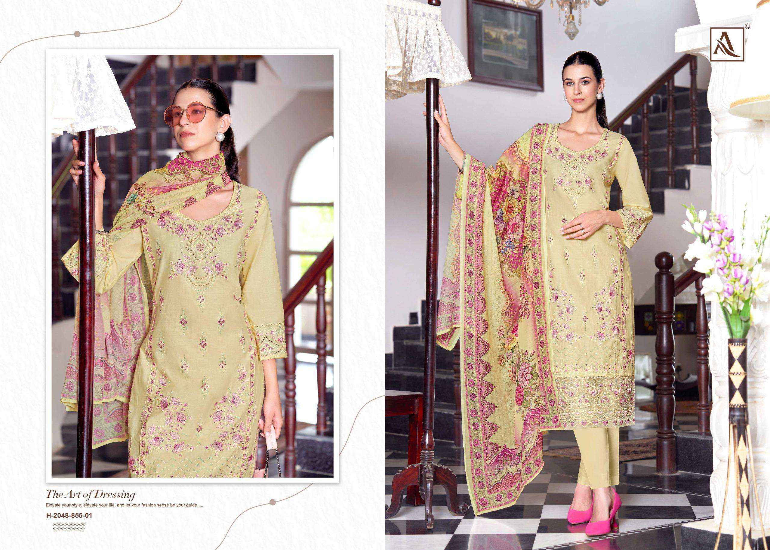 Alok The Libas Lawn Cotton Dress Material Wholesale Price ( 7 pcs Catalogue )