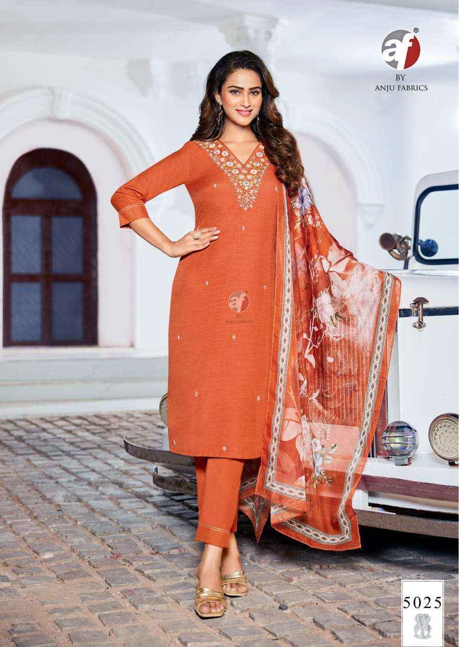 Anju Fabrics Gazal Vol 6 Viscose Nylon Kurti Combo Set Wholesale Rate ( 6 Pcs Catalog )