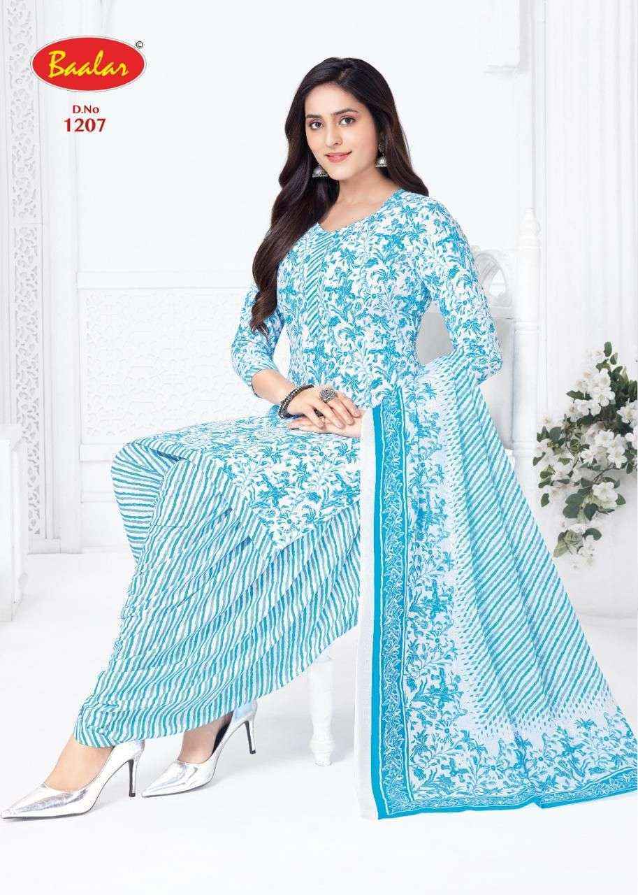 Baalar Cristal Patiyala Vol 12 Cotton Salwar Kameez Wholesale Rate ( 15 Pcs Catalog )