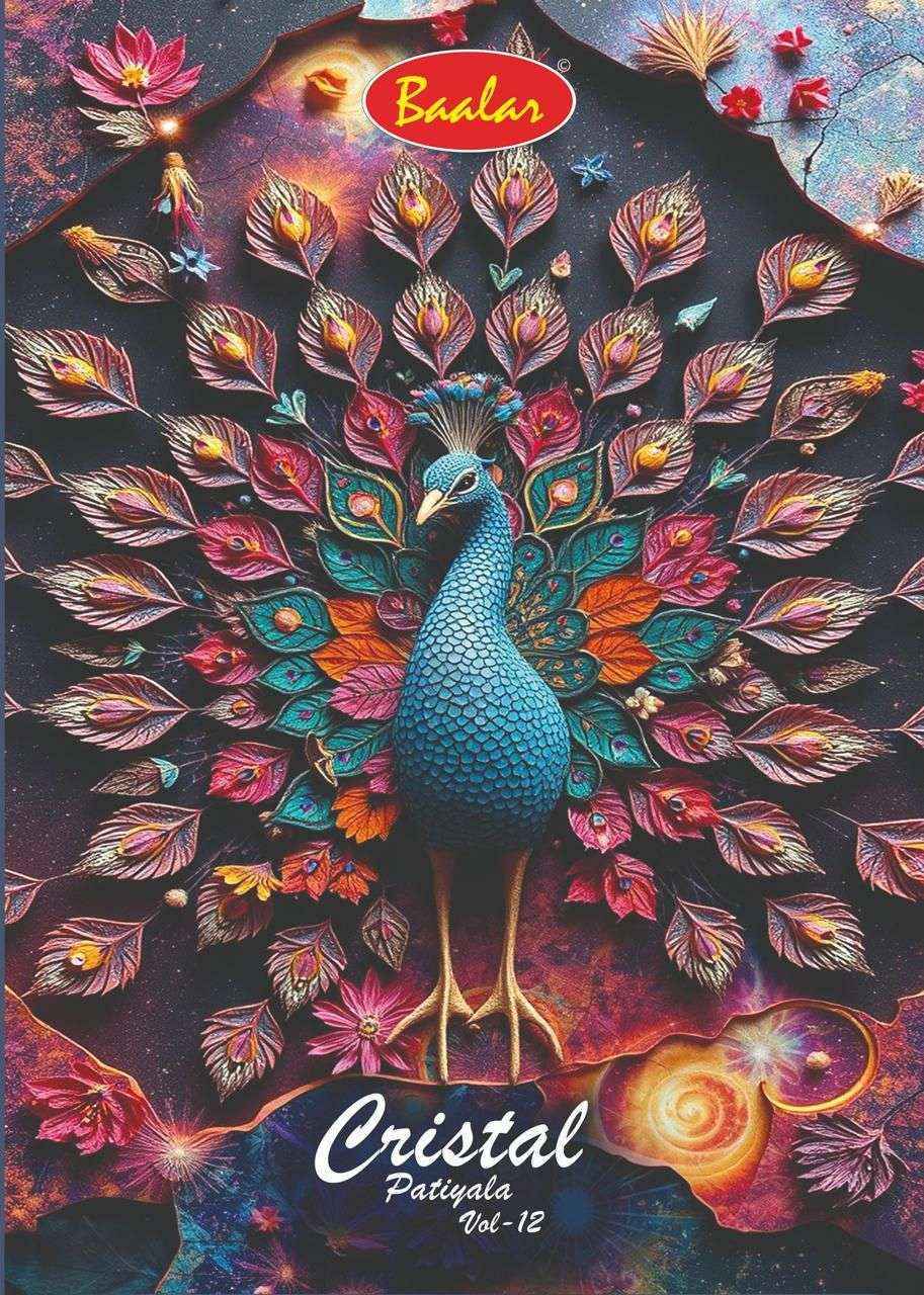 Baalar Cristal Patiyala Vol 12 Cotton Salwar Kameez Wholesale Rate ( 15 Pcs Catalog )