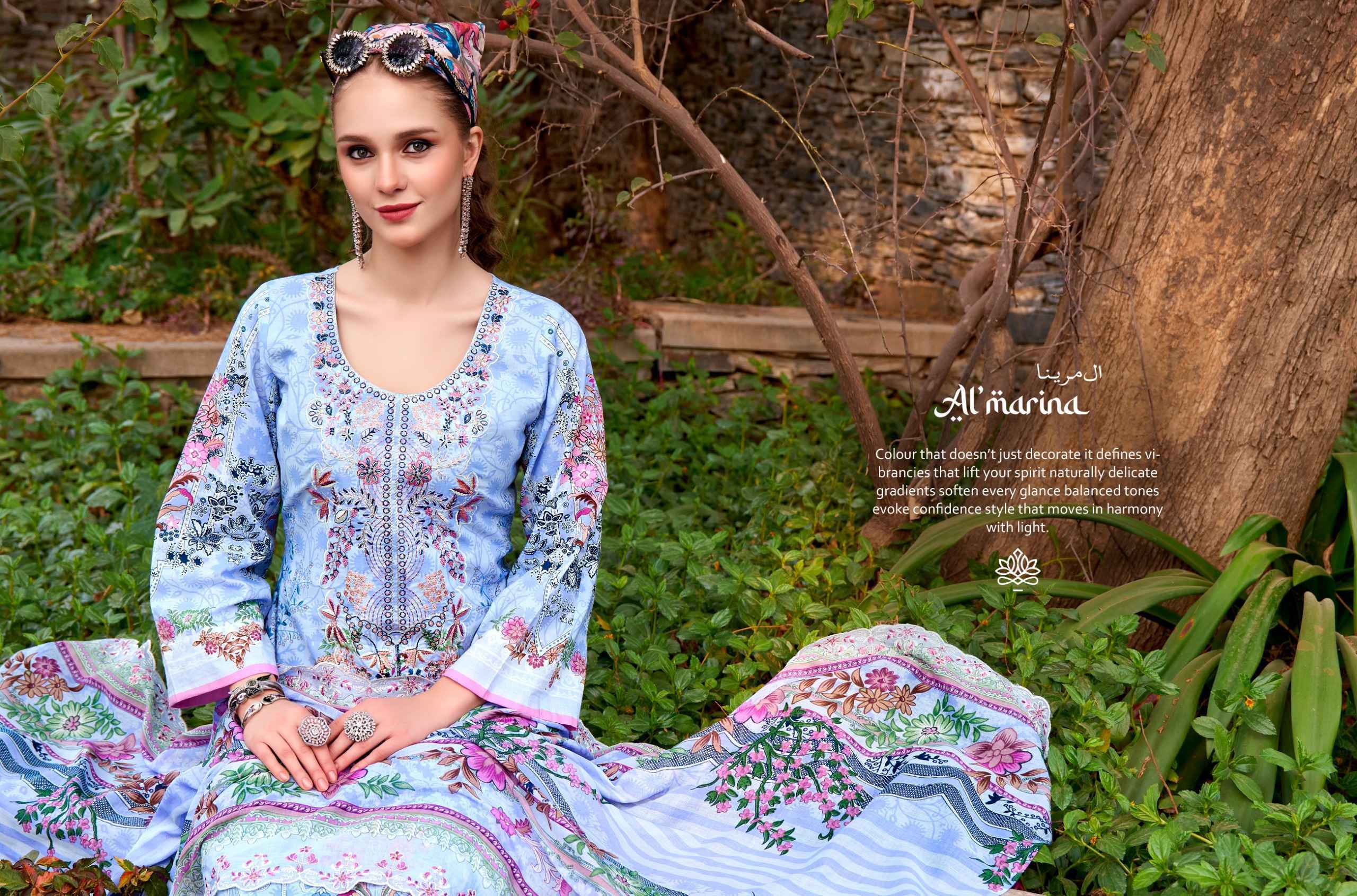 Belliza Designer Al Marina Inayat Cotton Dress Material Wholesale Price ( 8 pcs Catalogue )