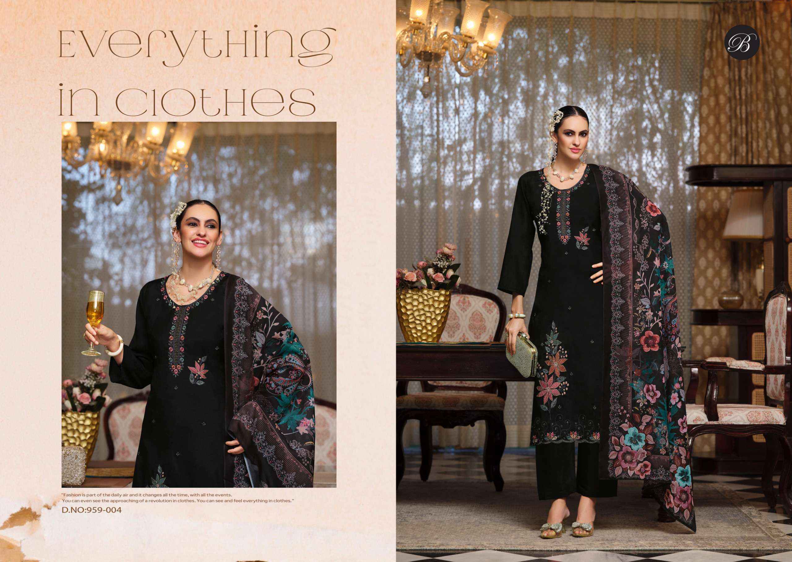 Belliza Designer Gulfam Muslin Dress Material Wholesale Online Price ( 6 pcs Catalogue )