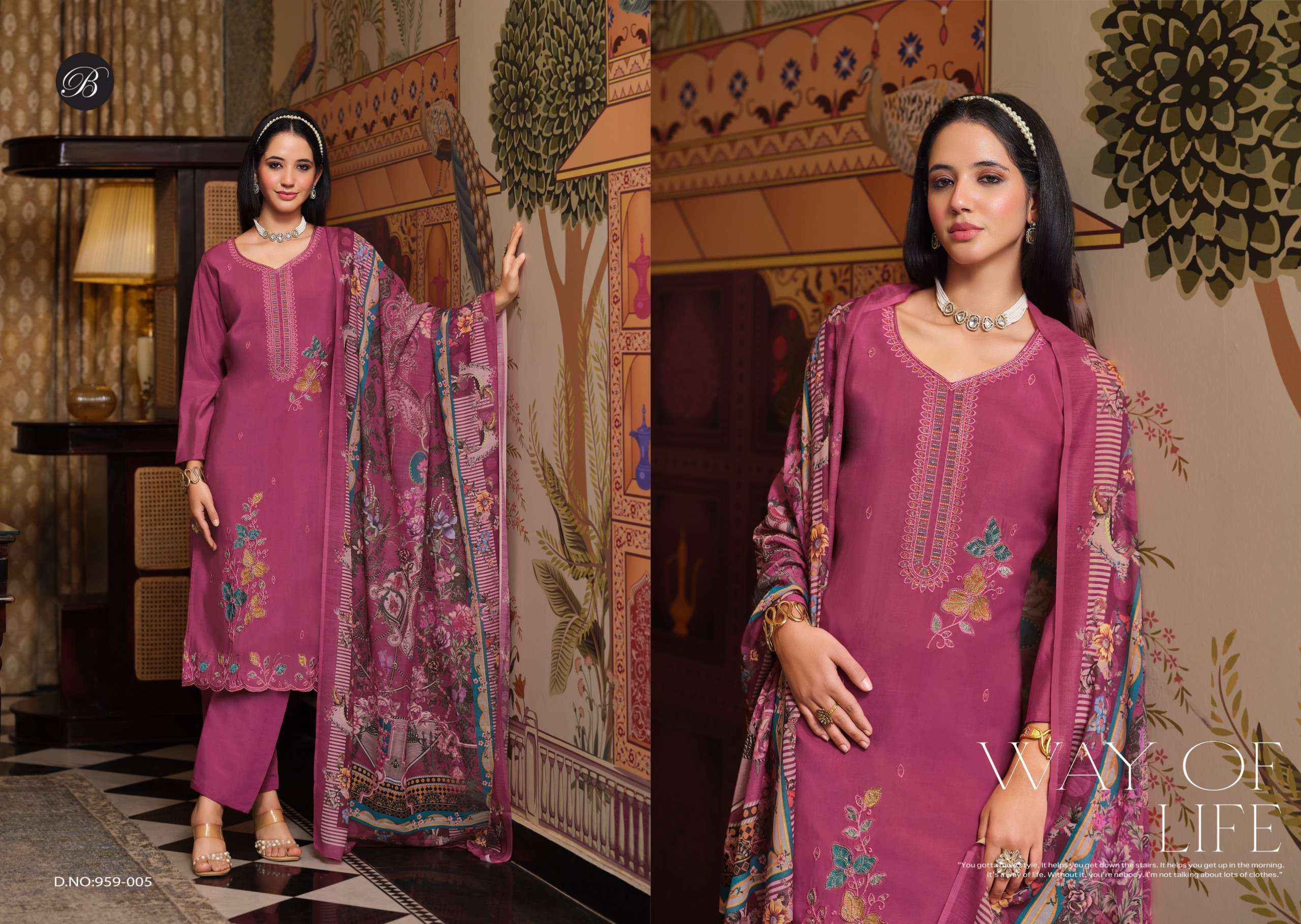 Belliza Designer Gulfam Muslin Dress Material Wholesale Online Price ( 6 pcs Catalogue )
