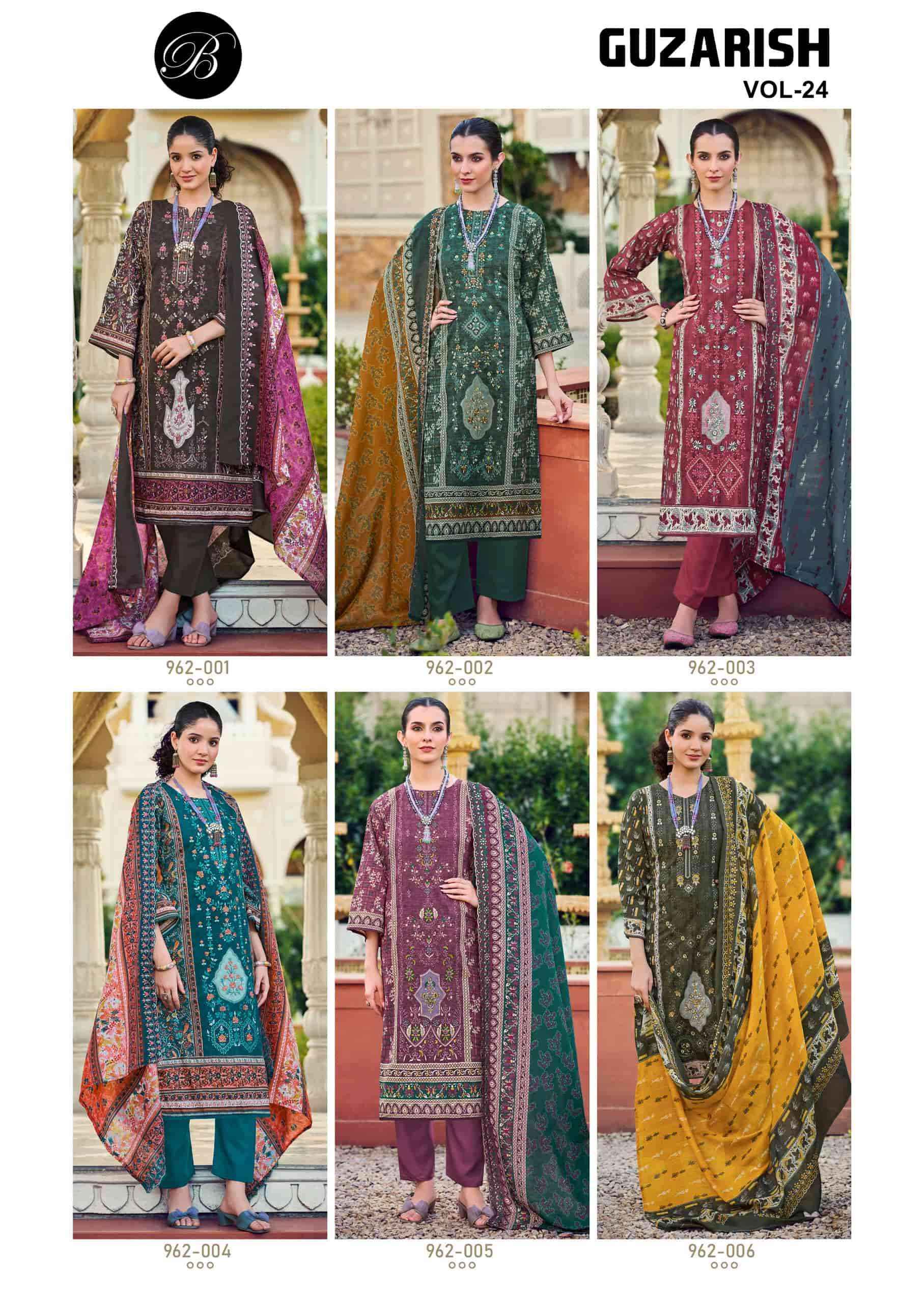 Belliza Designer Guzarish Vol 24 Cotton Readymade Pakistani Suits ( 6 Pcs Catalogue )