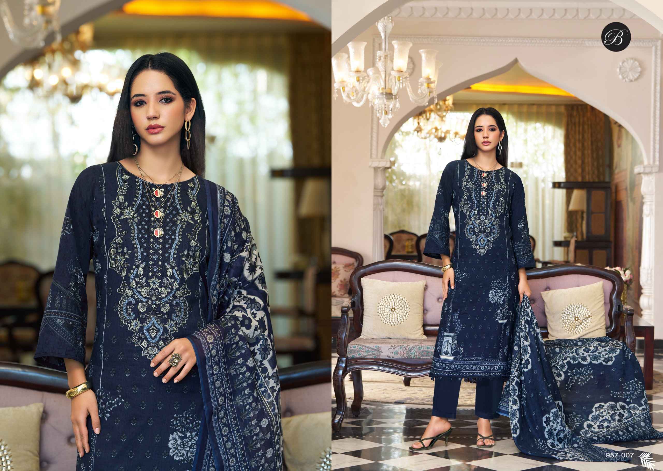 Belliza Naira Vol 134 Cotton Salwar Kameez Wholesale Rate ( 8 Pcs Catalog )