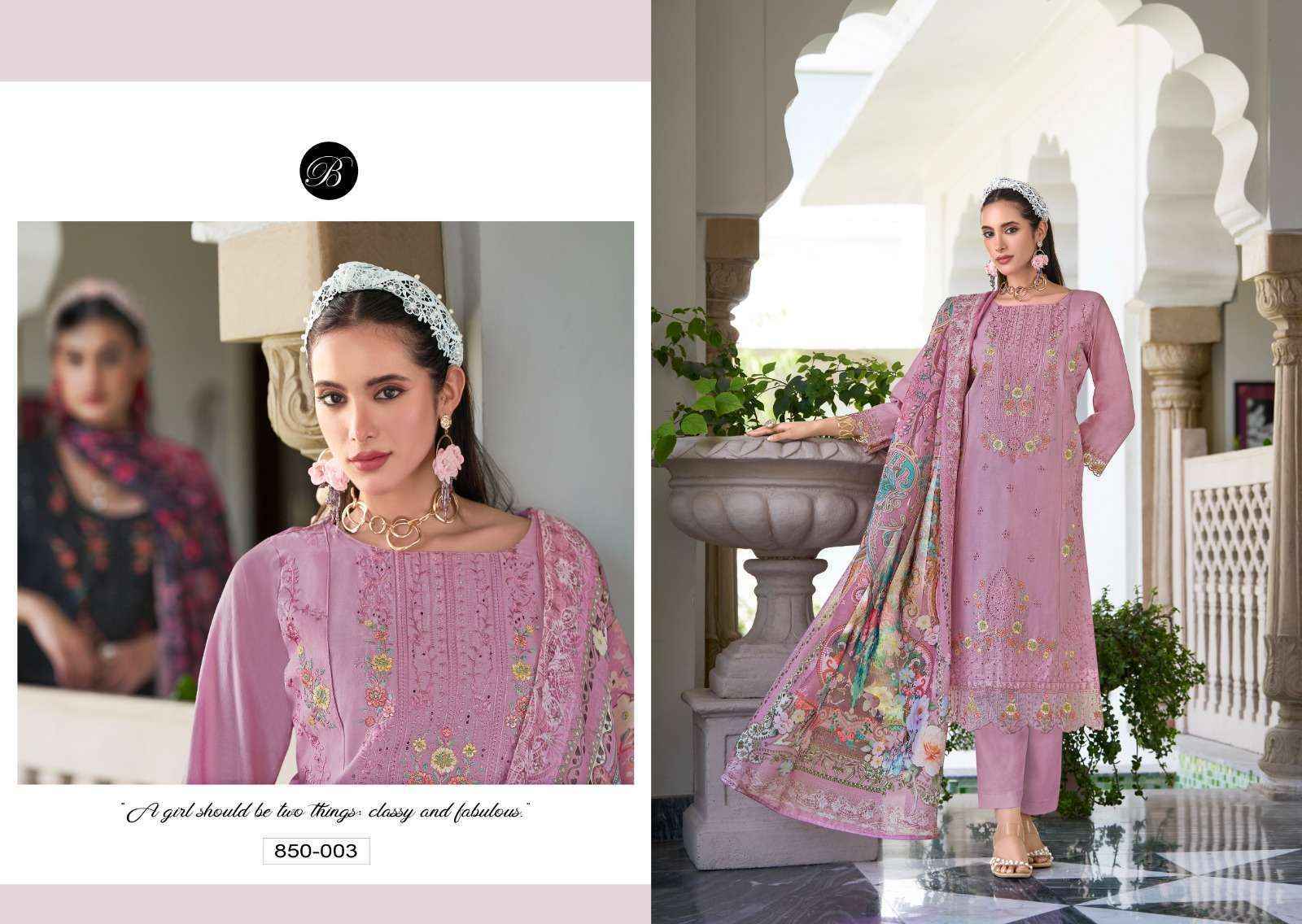 Belliza Zoya Vol 2 Cotton Salwar Kameez Wholesale Rate ( 6 Pcs Catalog )