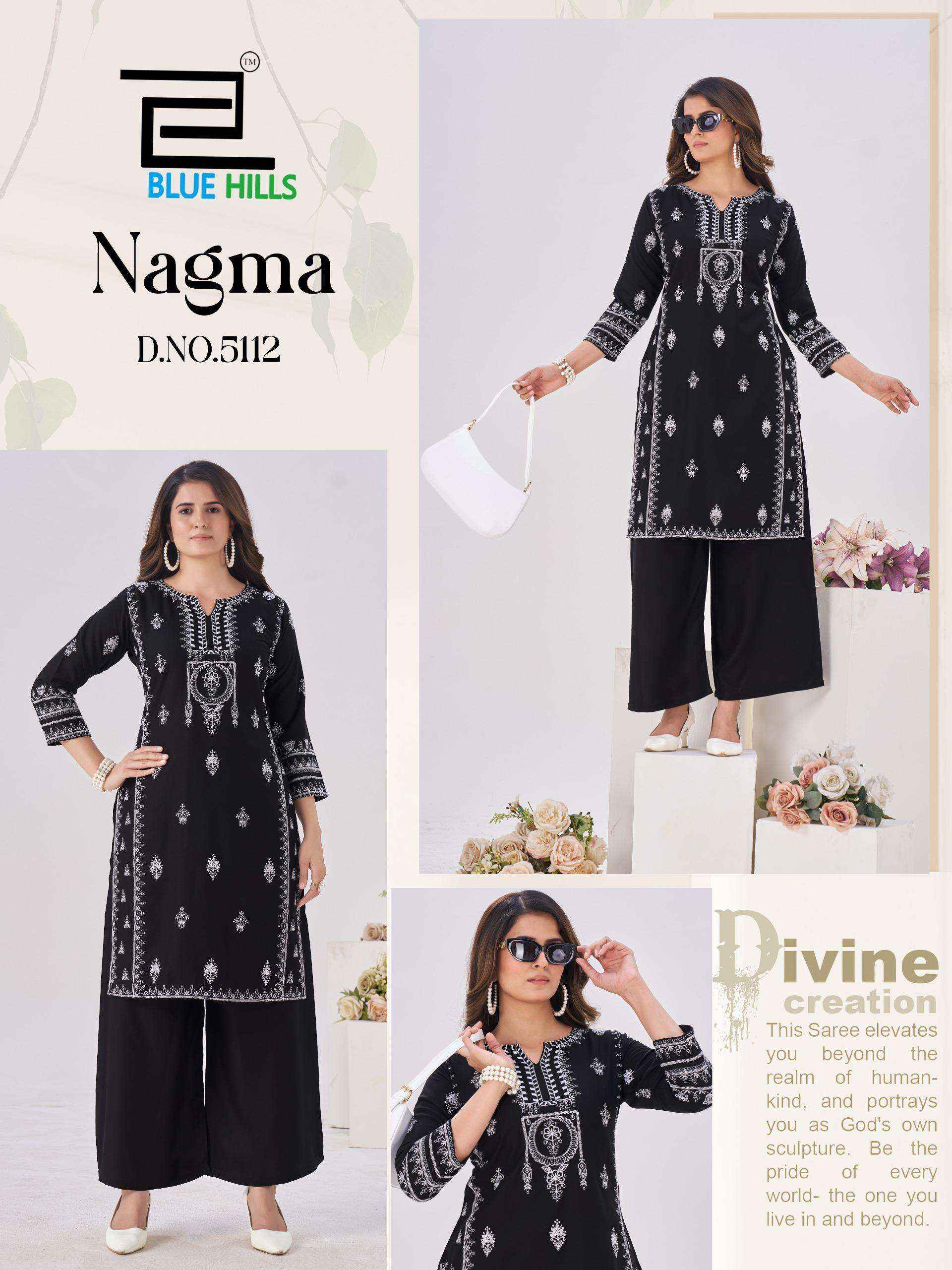 Blue Hills Nagma Rayon Kurti Bottom Set Wholesale Price ( 2 Pcs Set )