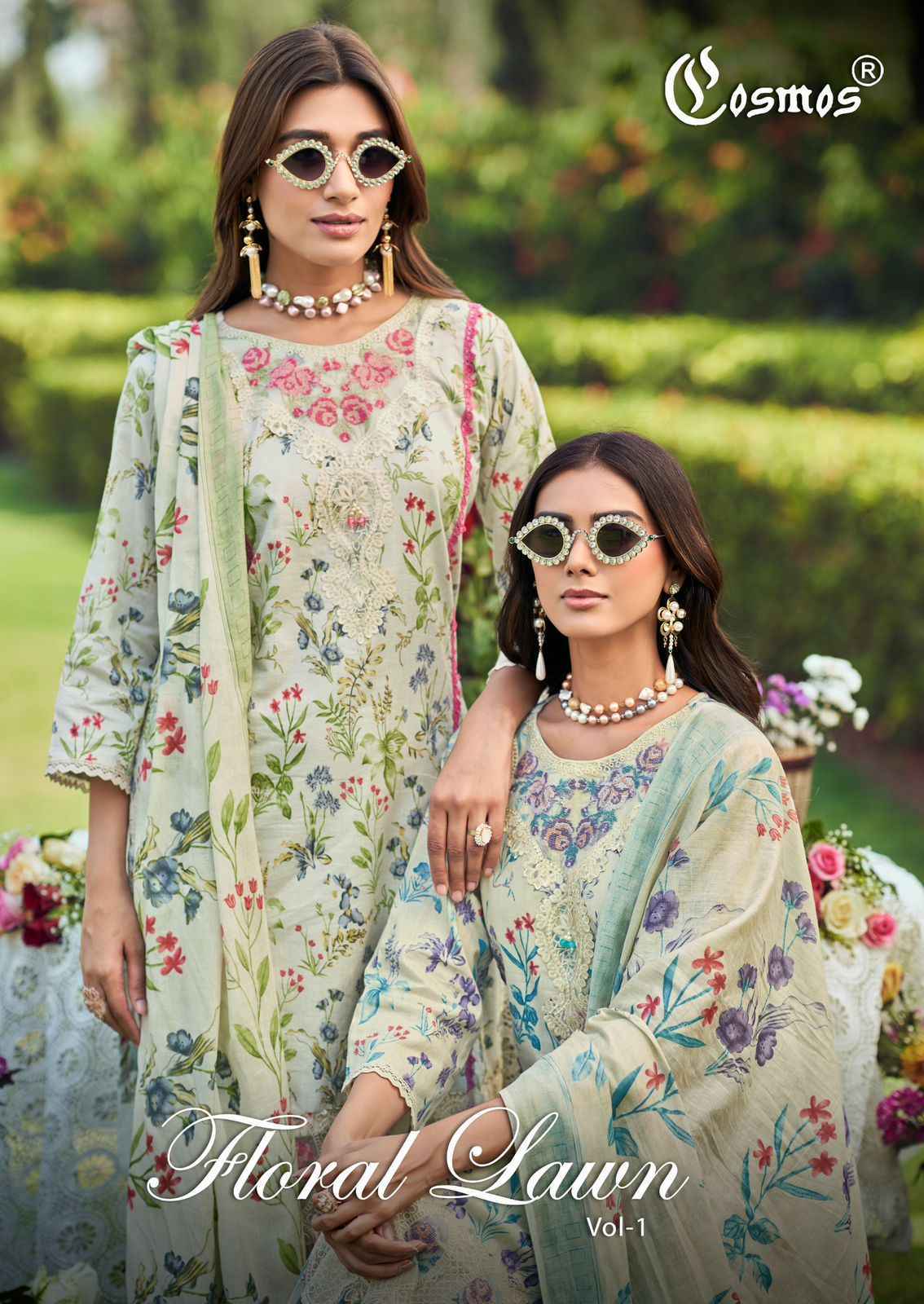 Cosmos Fashion Floral Lawn Vol 1 Lawn Cotton Dress Material Surat Wholesale Price ( 6 pcs Catalogue )