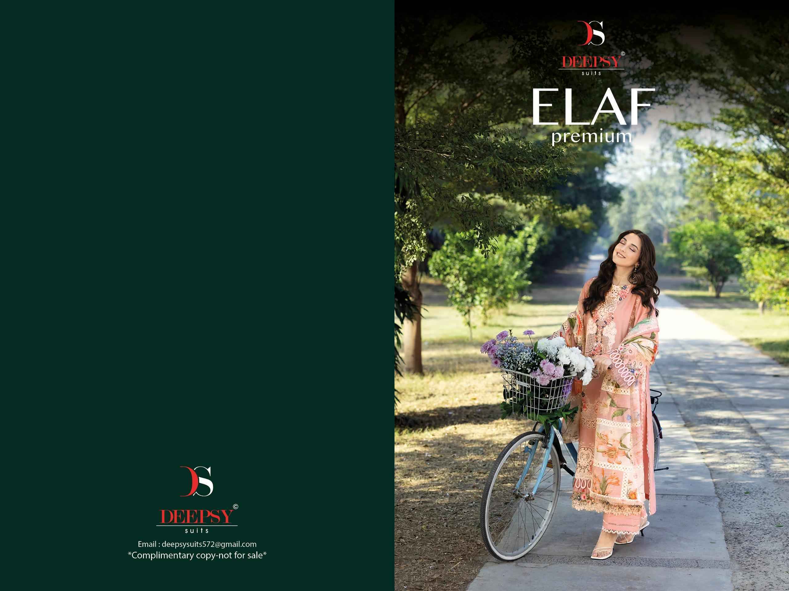 Deepsy Elaf Premium Cotton Salwar Kameez Wholesale Rate ( 6 Pcs Catalog )