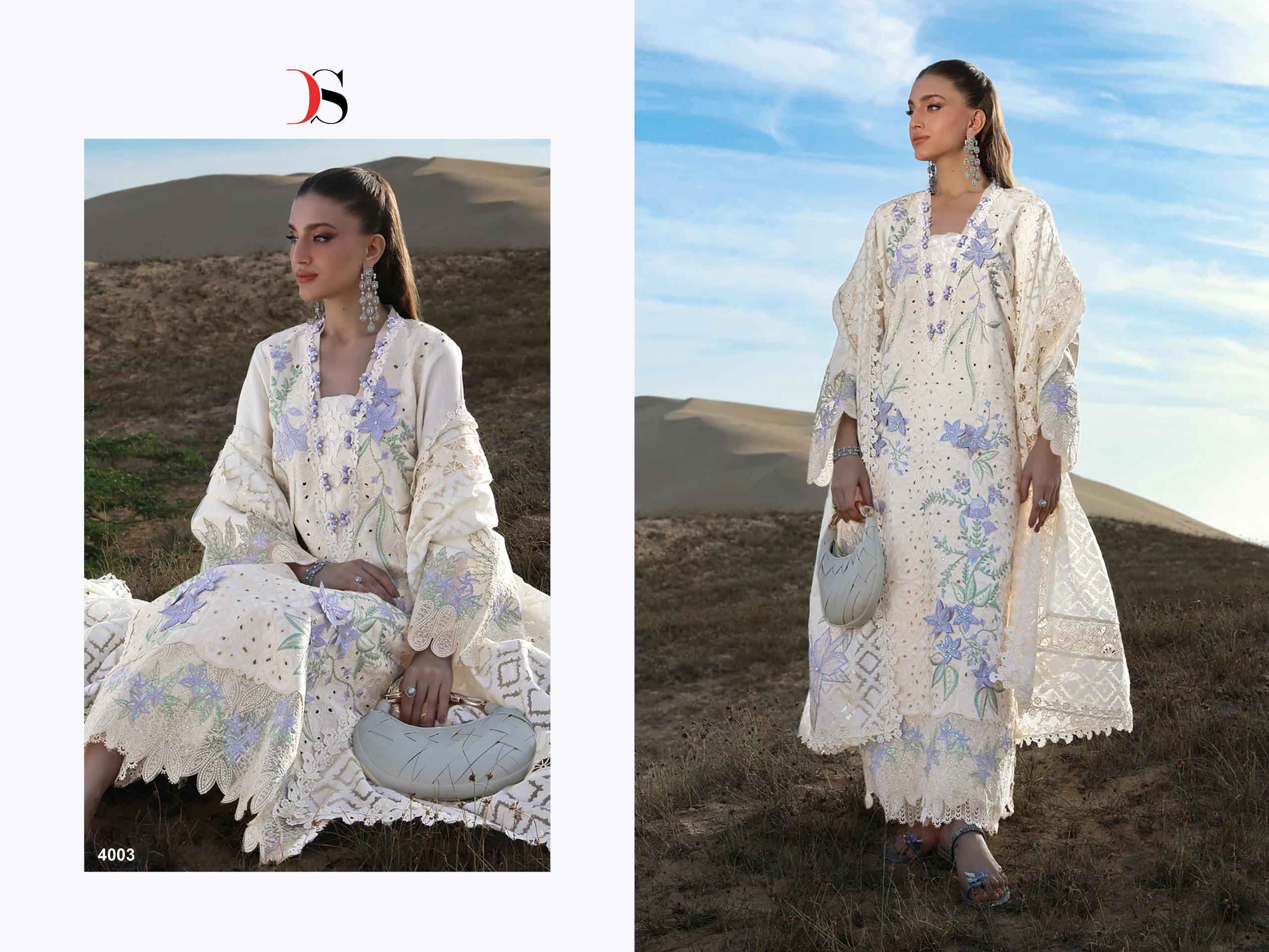 Deepsy Rangraisya Premium Lawn Vol 4 Cotton Salwar Kameez Wholesale Rate ( 6 Pcs Catalog )