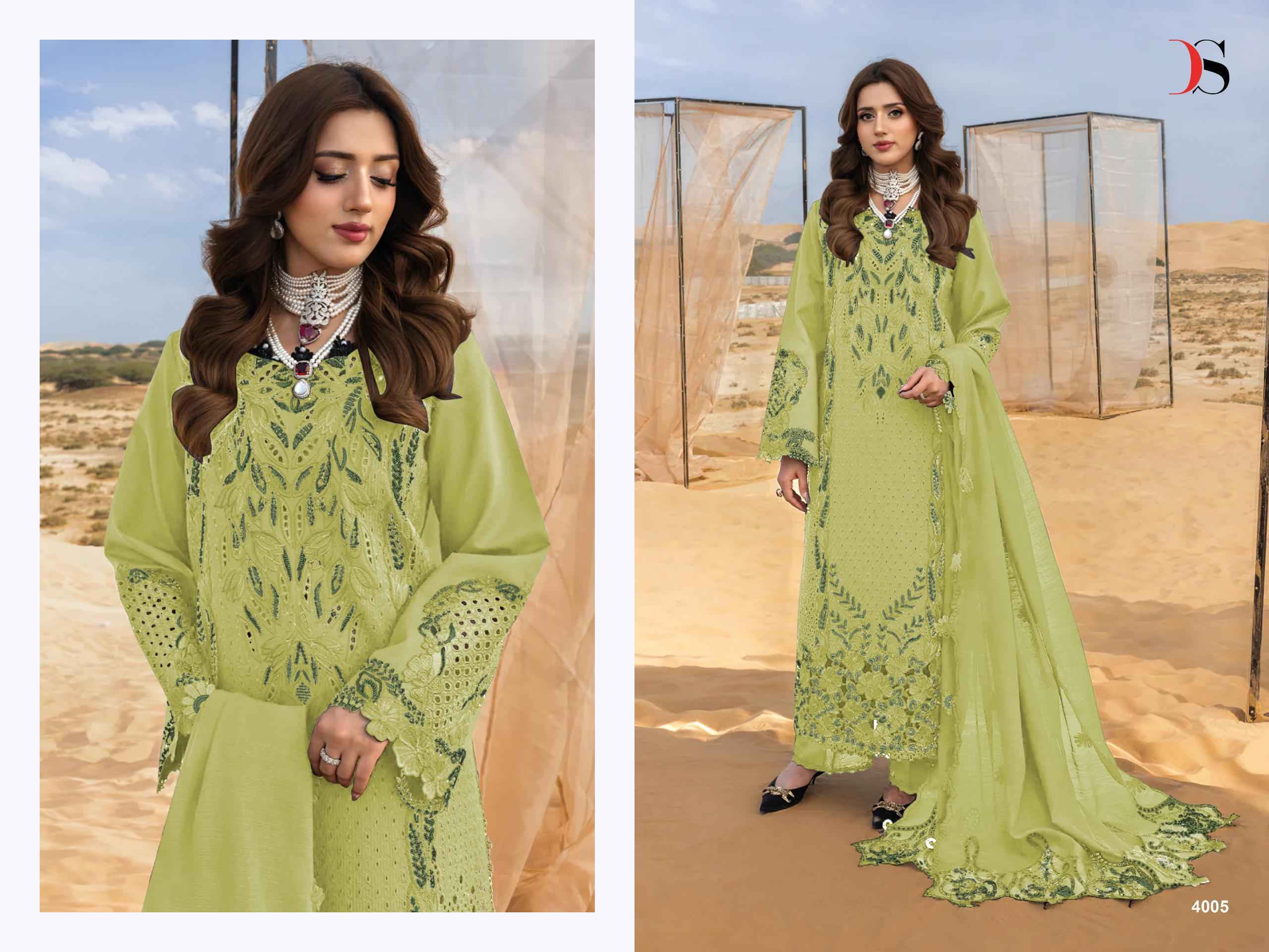Deepsy Rangraisya Premium Lawn Vol 4 Cotton Salwar Kameez Wholesale Rate ( 6 Pcs Catalog )