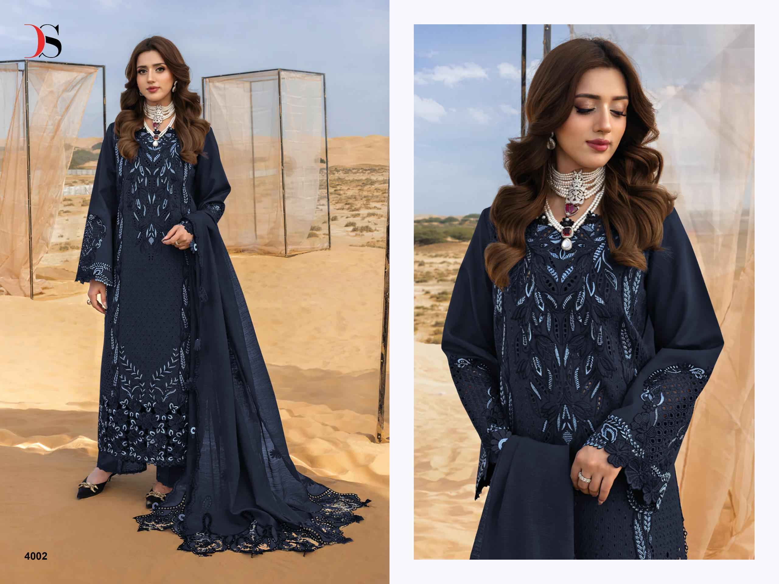 Deepsy Rangraisya Premium Lawn Vol 4 Cotton Salwar Kameez Wholesale Rate ( 6 Pcs Catalog )