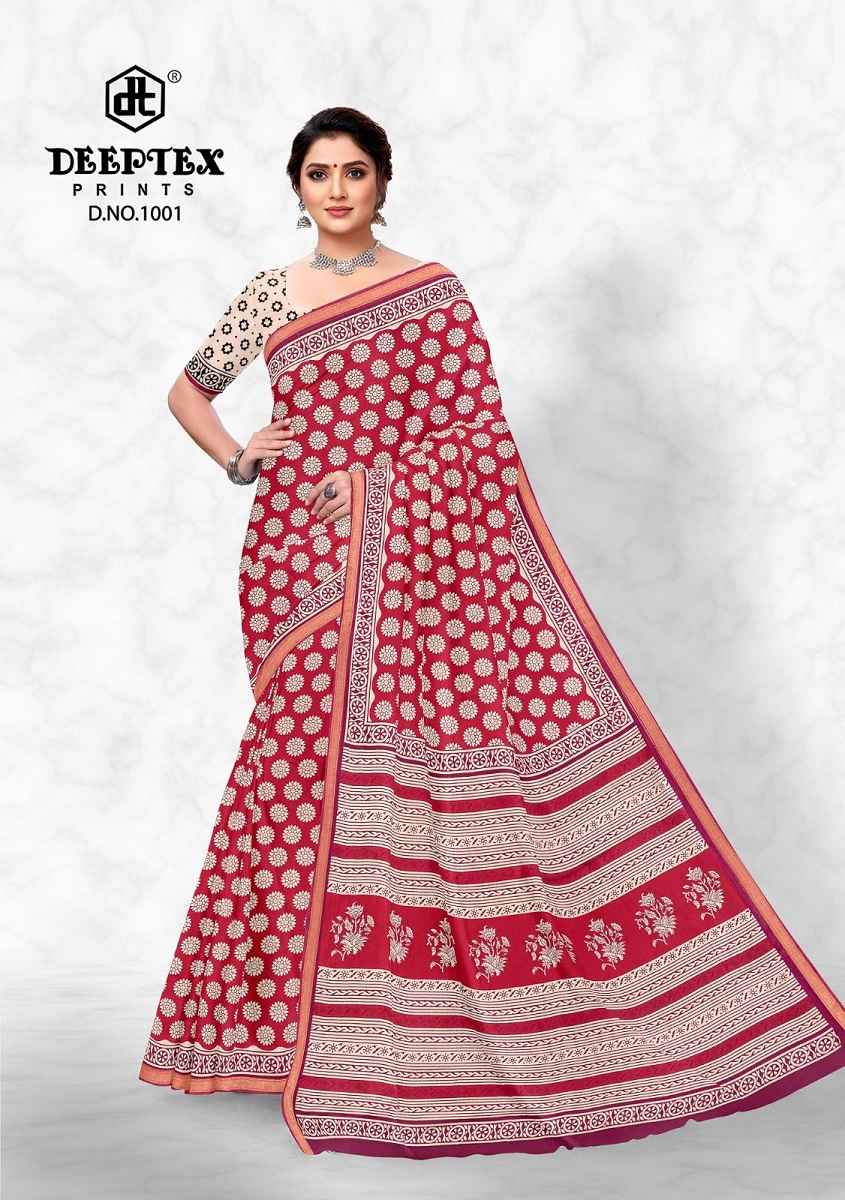 Deeptex Pinky City Vol 1 Pure Cotton Saree Wholesale Price ( 10 Pcs Catalogue )