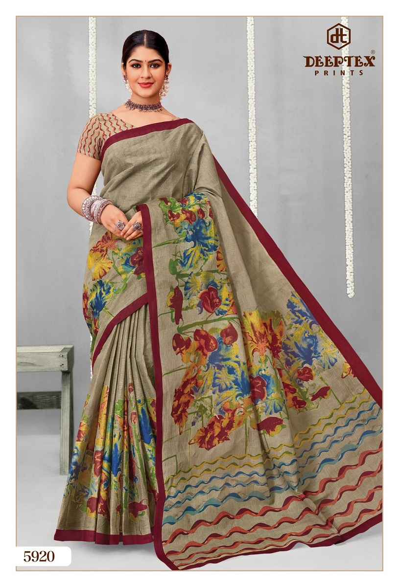 Deeptex Prints Mother India Vol 59 Cotton Saree Wholesale Price ( 30 pcs Catalogue )