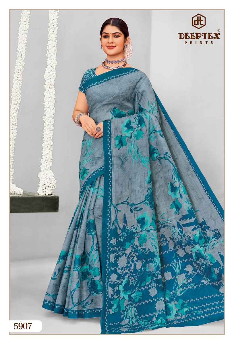 Deeptex Prints Mother India Vol 59 Cotton Saree Wholesale Price ( 30 pcs Catalogue )