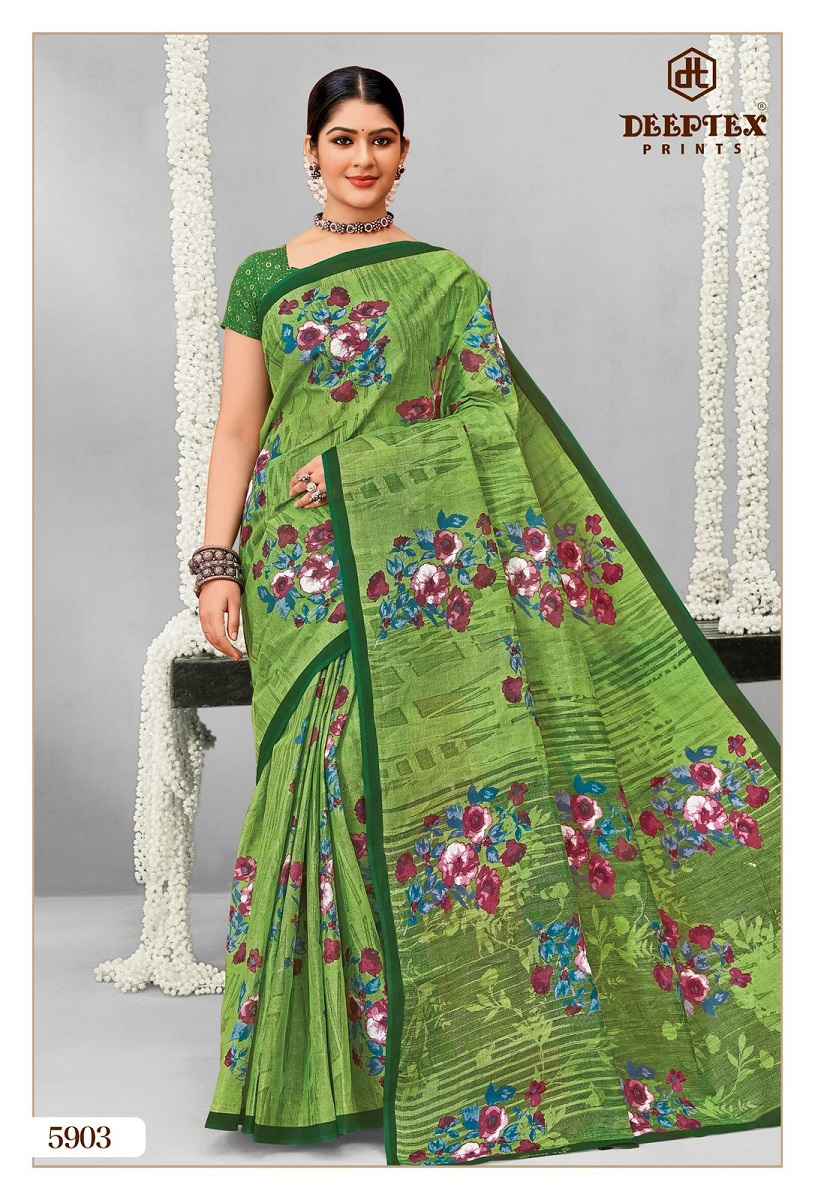 Deeptex Prints Mother India Vol 59 Cotton Saree Wholesale Price ( 30 pcs Catalogue )