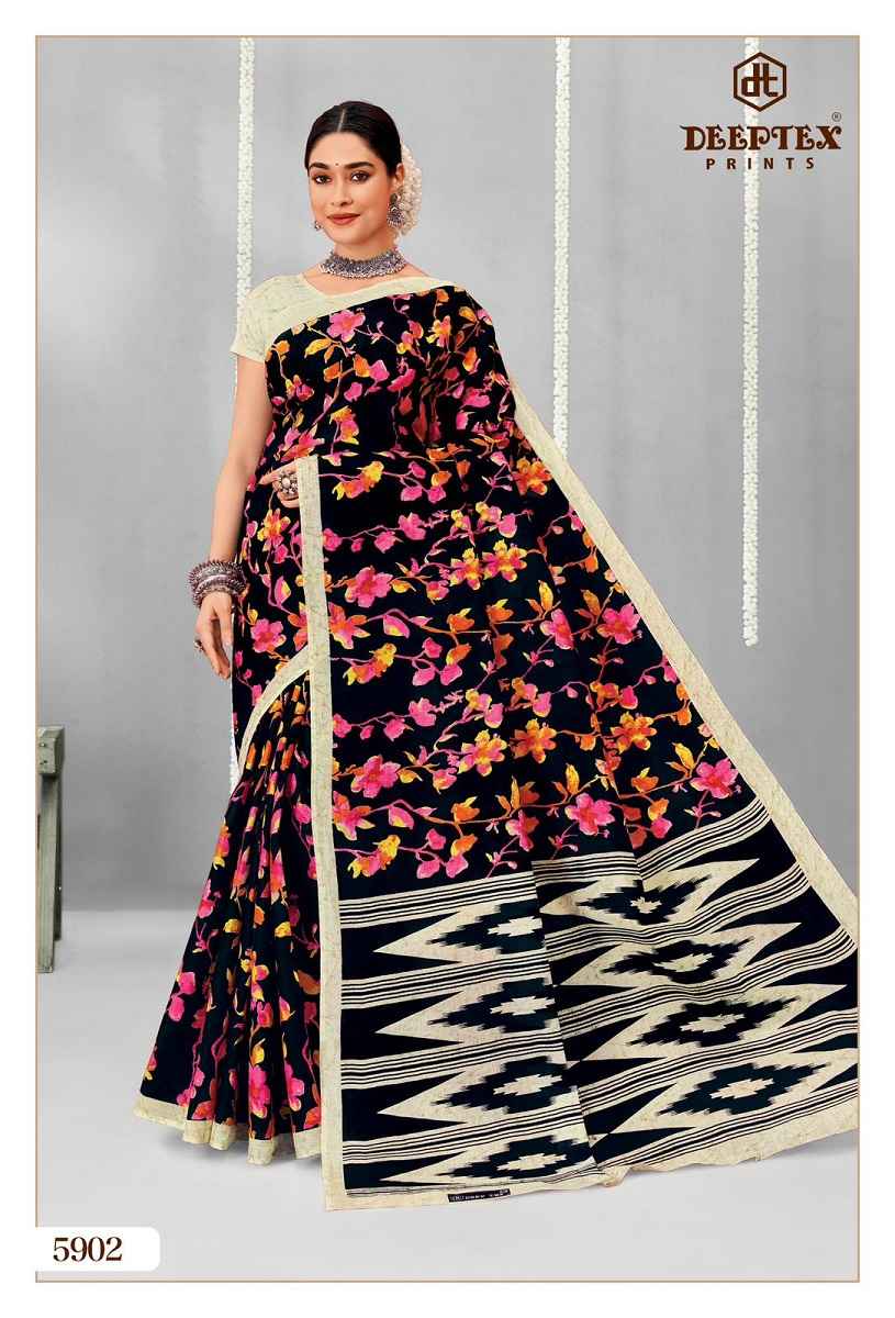 Deeptex Prints Mother India Vol 59 Cotton Saree Wholesale Price ( 30 pcs Catalogue )
