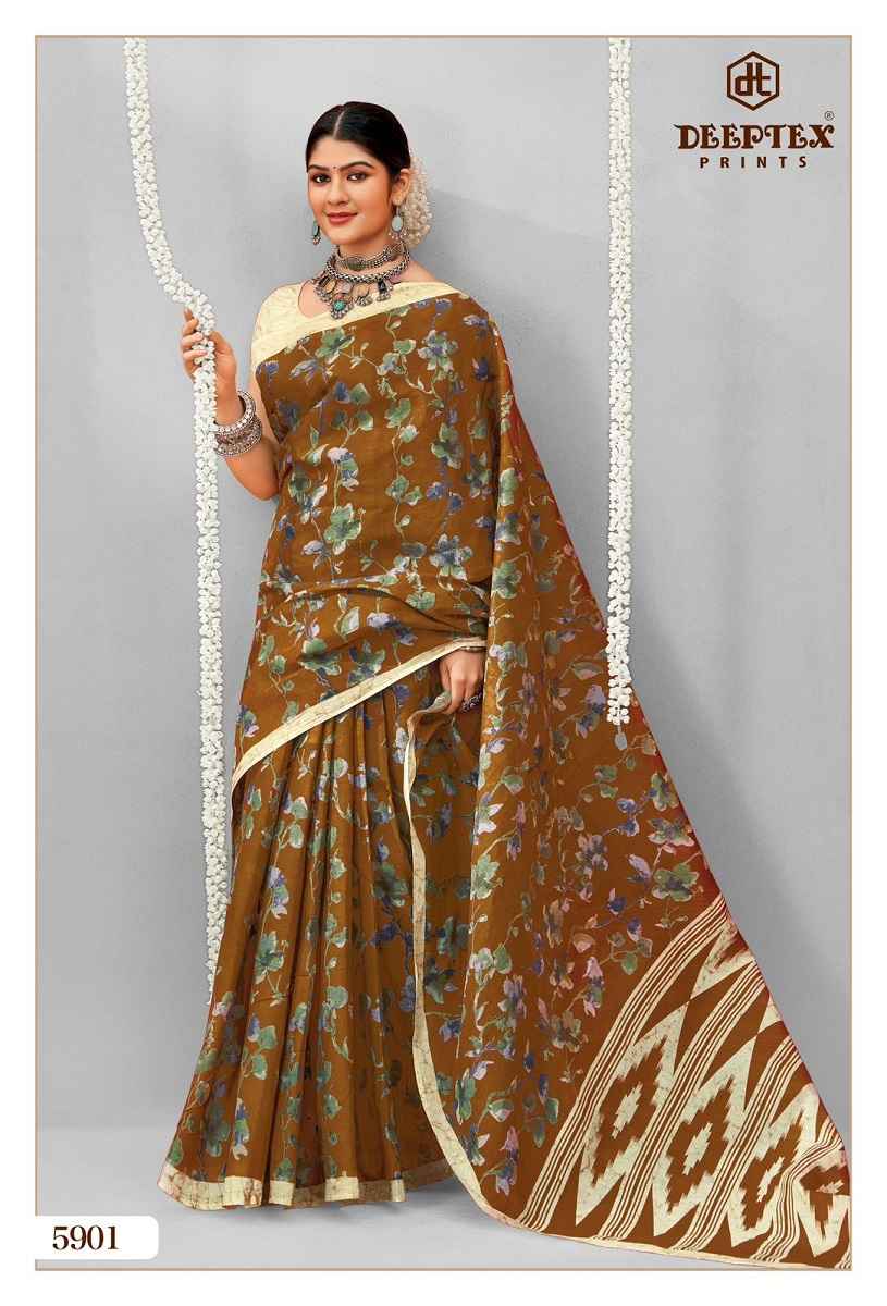 Deeptex Prints Mother India Vol 59 Cotton Saree Wholesale Price ( 30 pcs Catalogue )