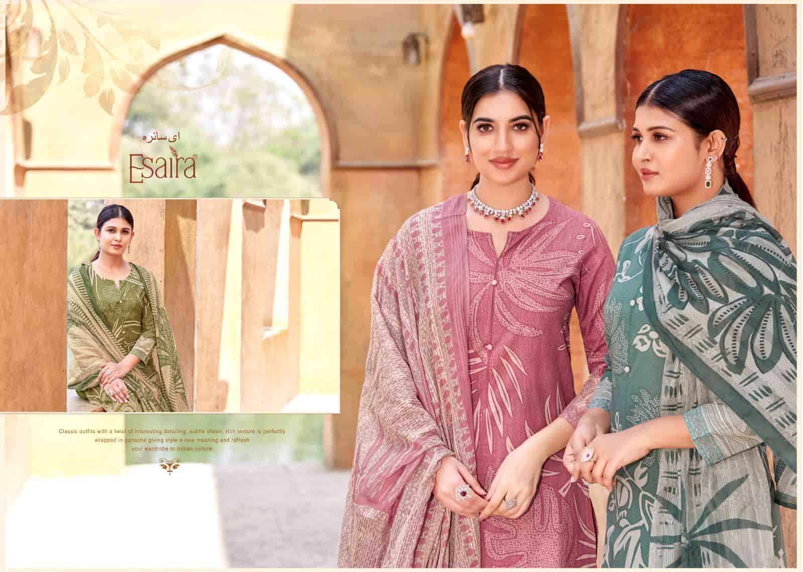 Esaira Zryan Digital Printed Cotton Dress Material Wholesale Price ( 8 Pcs Catalogue )