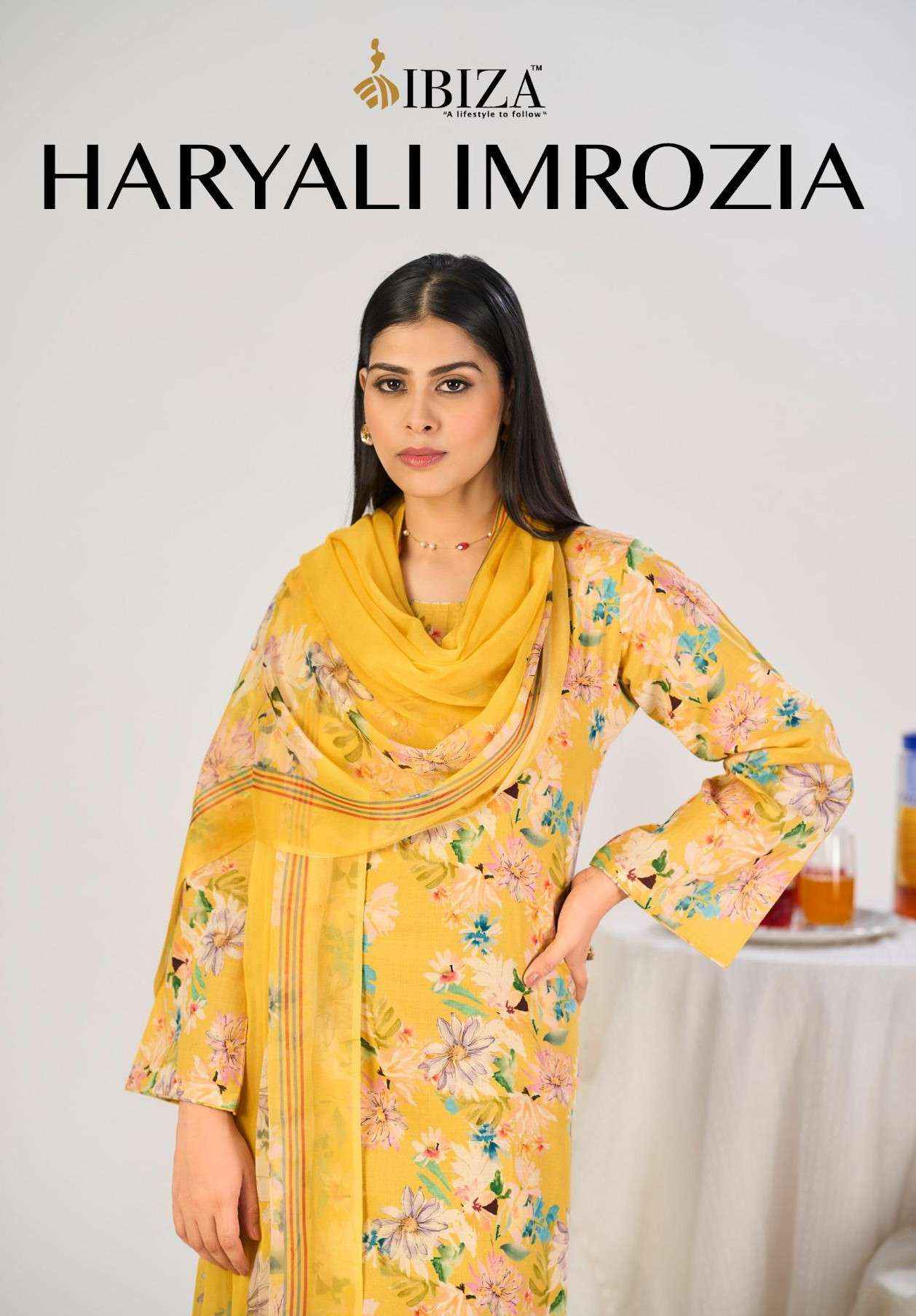 Ibiza Haryali Imrozia Digital Printed Linen Salwar Kameez Wholesale Rate ( 4 Pcs Catalog )