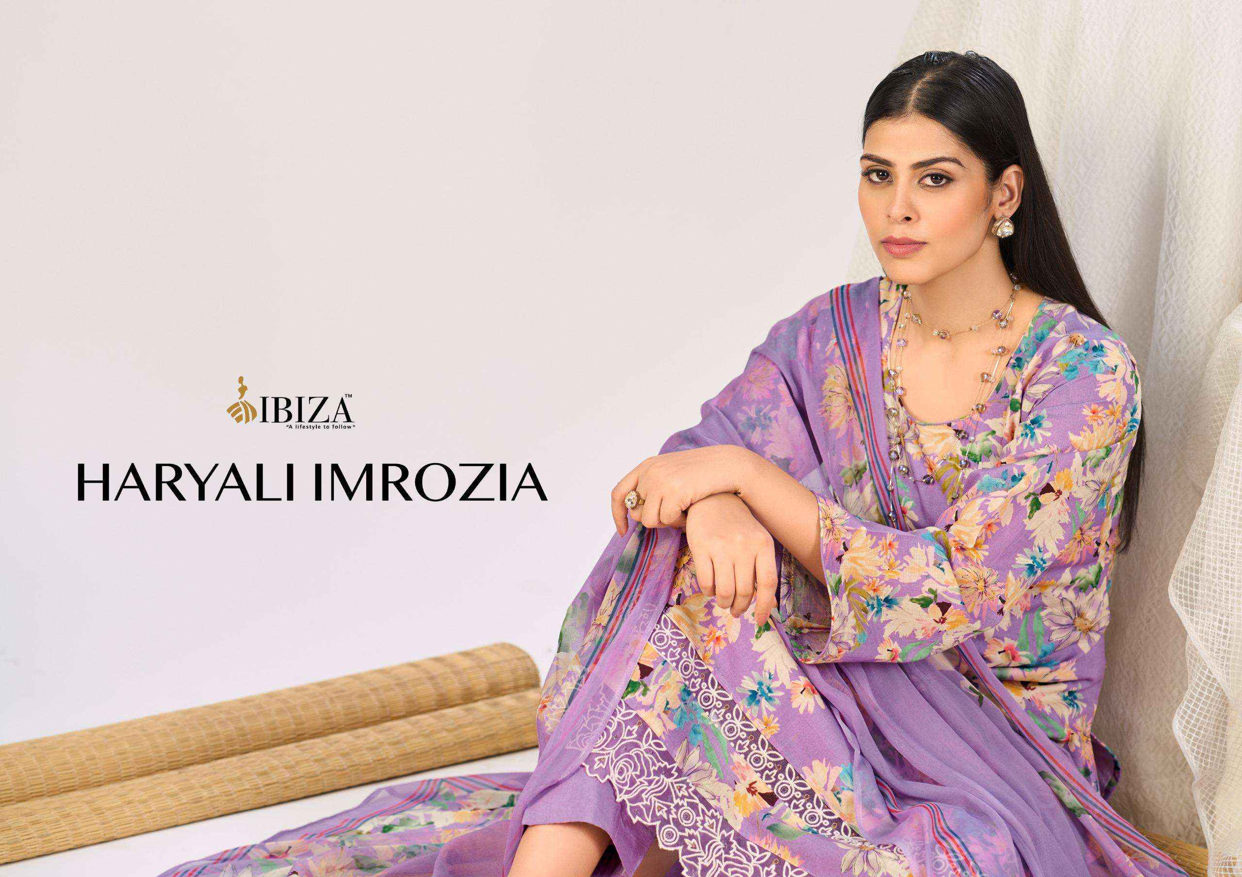 Ibiza Haryali Imrozia Digital Printed Linen Salwar Kameez Wholesale Rate ( 4 Pcs Catalog )