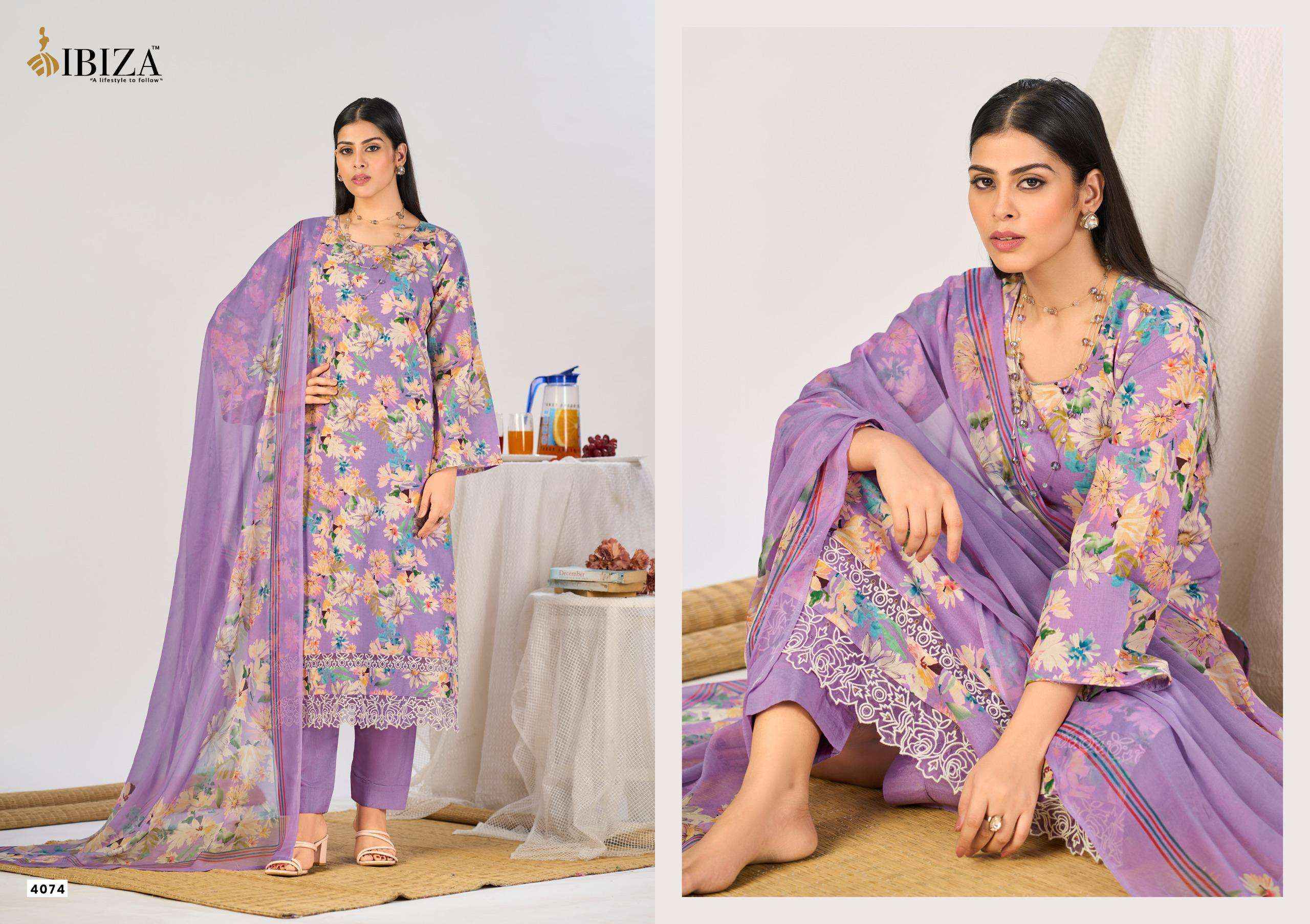 Ibiza Haryali Imrozia Digital Printed Linen Salwar Kameez Wholesale Rate ( 4 Pcs Catalog )