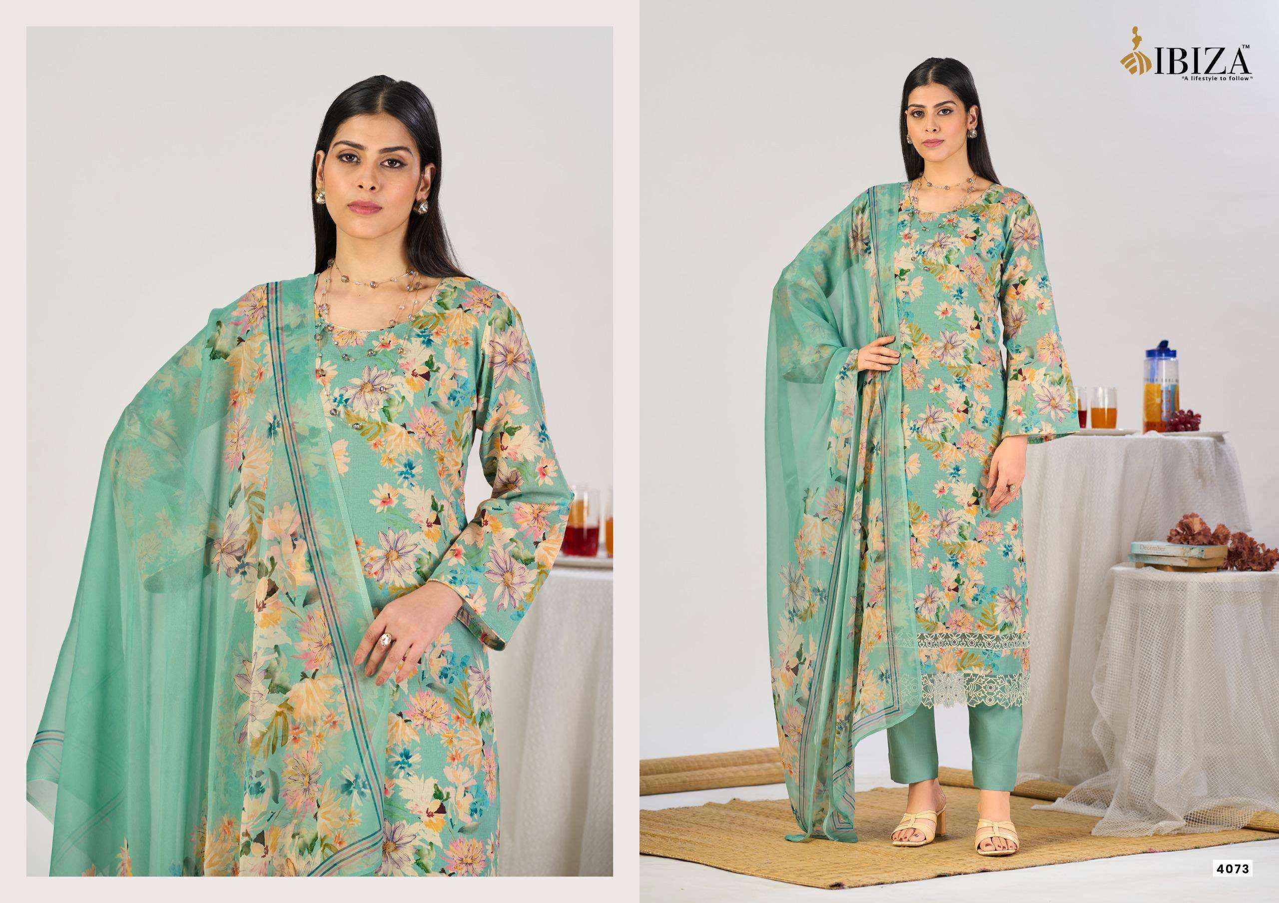 Ibiza Haryali Imrozia Digital Printed Linen Salwar Kameez Wholesale Rate ( 4 Pcs Catalog )