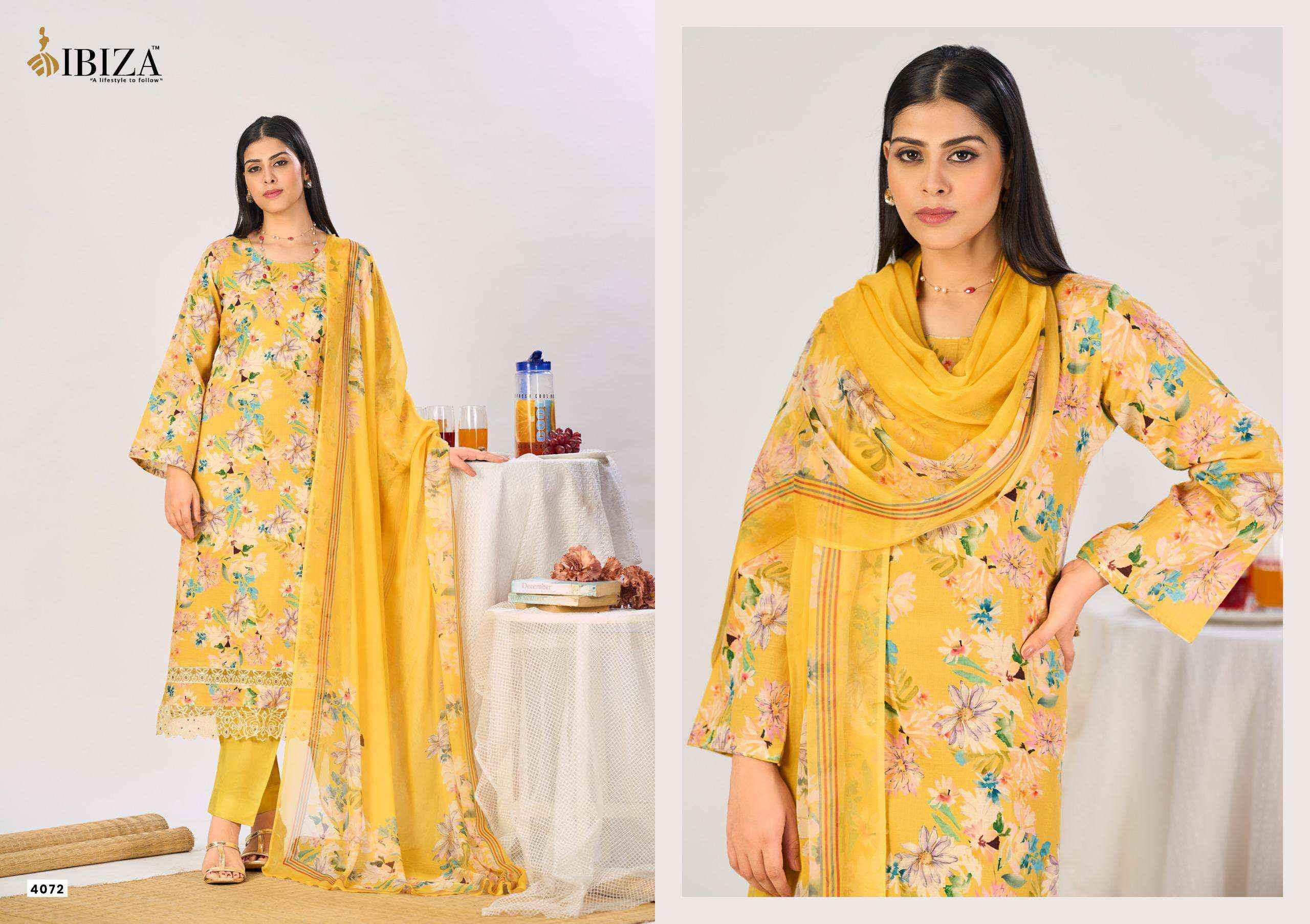 Ibiza Haryali Imrozia Digital Printed Linen Salwar Kameez Wholesale Rate ( 4 Pcs Catalog )