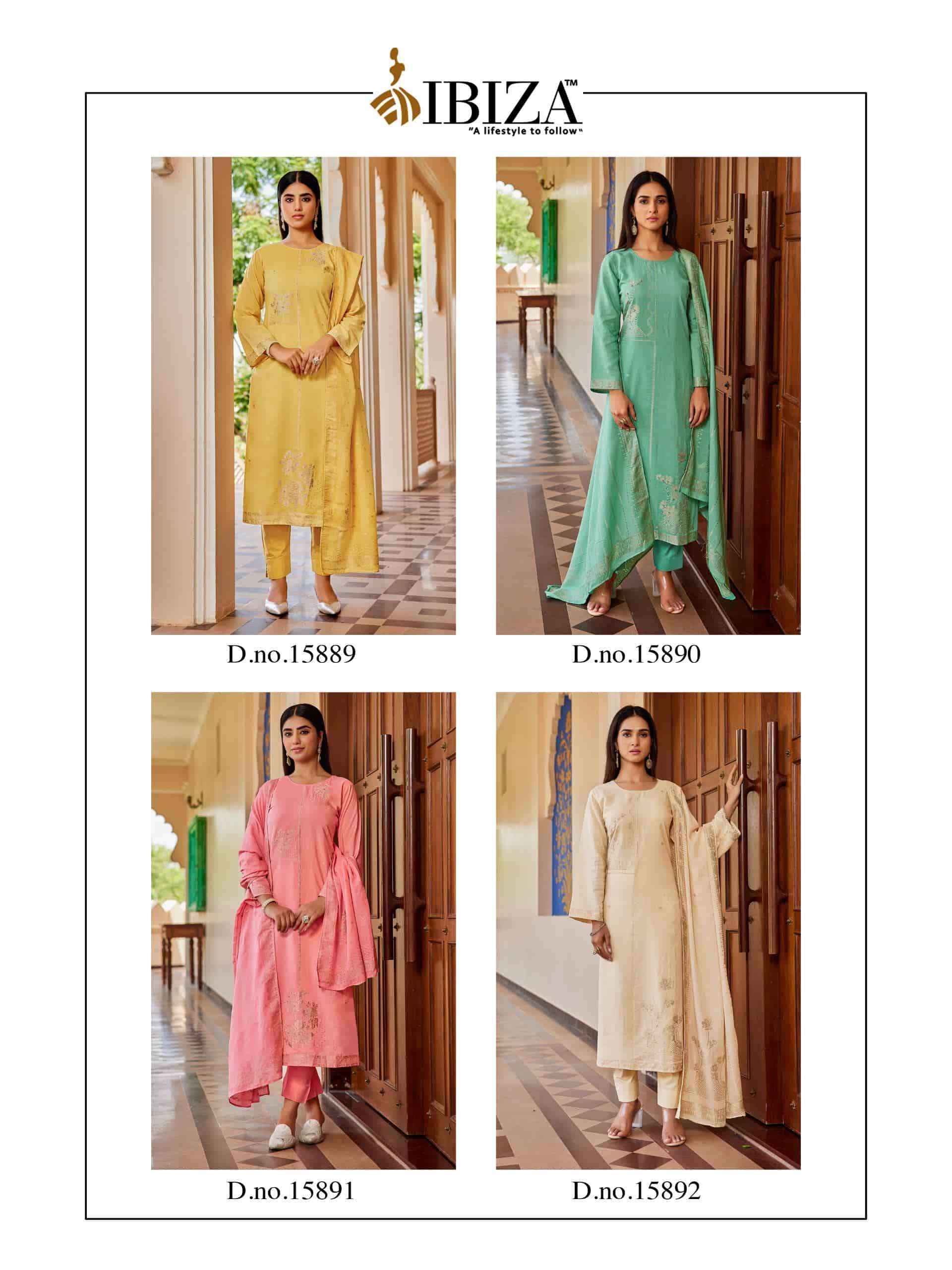 Ibiza Khanak Exclusive Style Designer Salwar Kameez Wholesale Rate ( 4 Pcs Catalog )