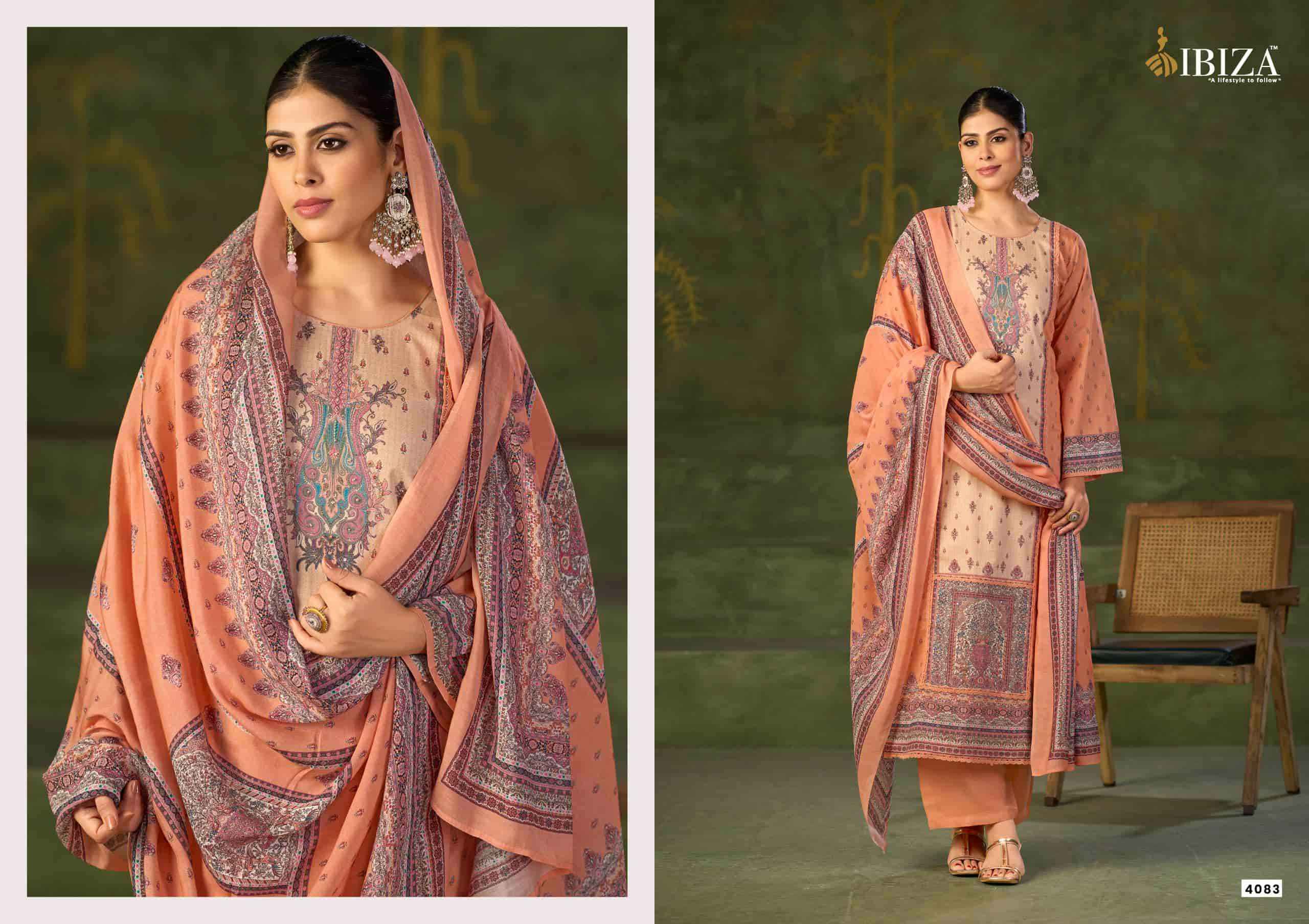 Ibiza Manha Cotton Digital Printed Salwar Kameez Wholesale Rate ( 4 Pcs Catalog )