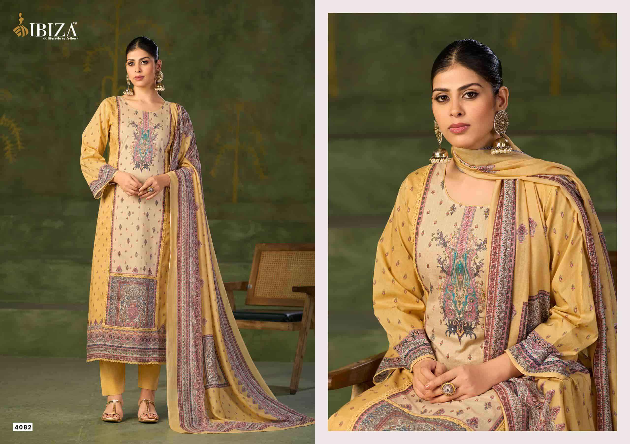 Ibiza Manha Cotton Digital Printed Salwar Kameez Wholesale Rate ( 4 Pcs Catalog )