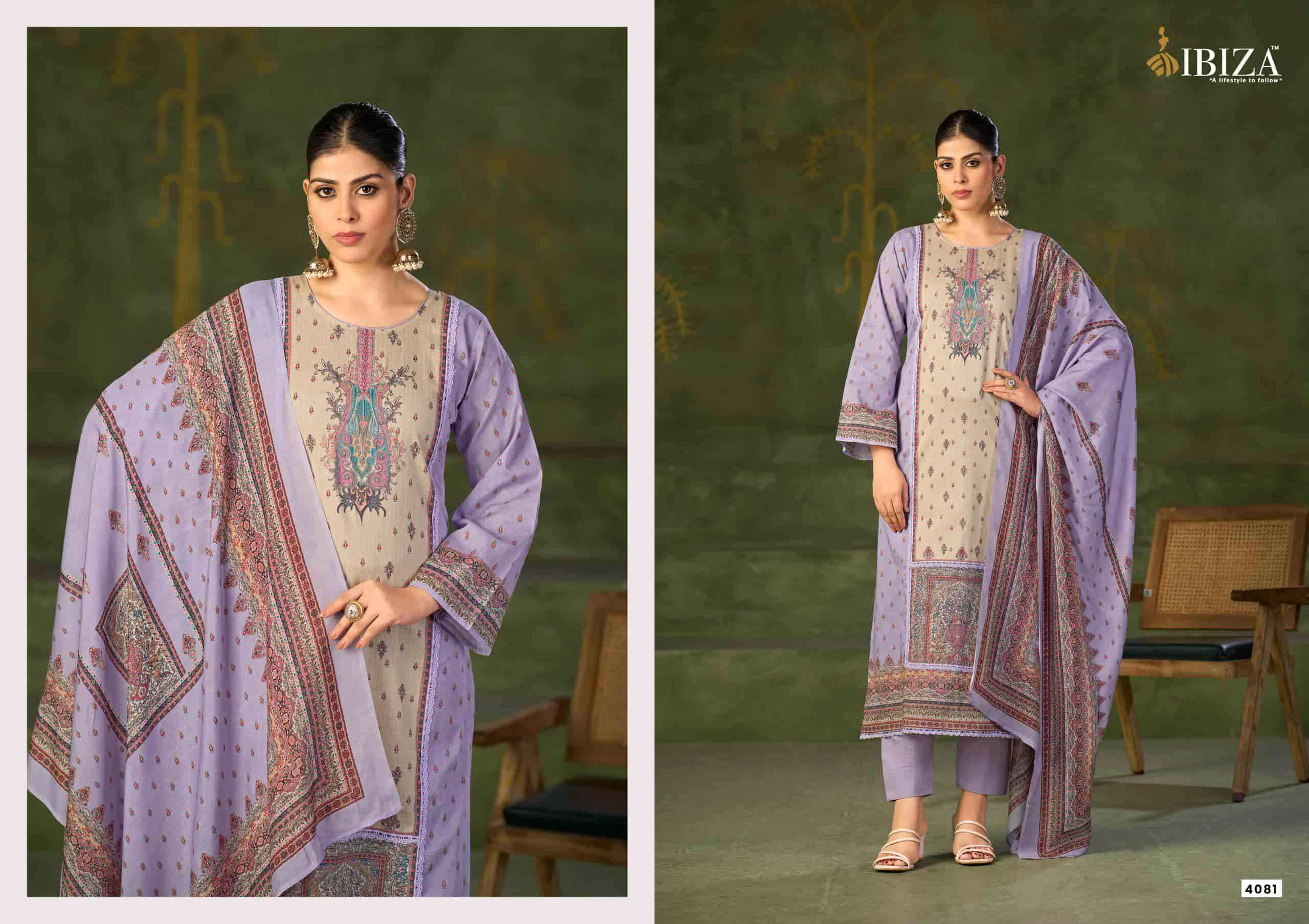Ibiza Manha Cotton Digital Printed Salwar Kameez Wholesale Rate ( 4 Pcs Catalog )