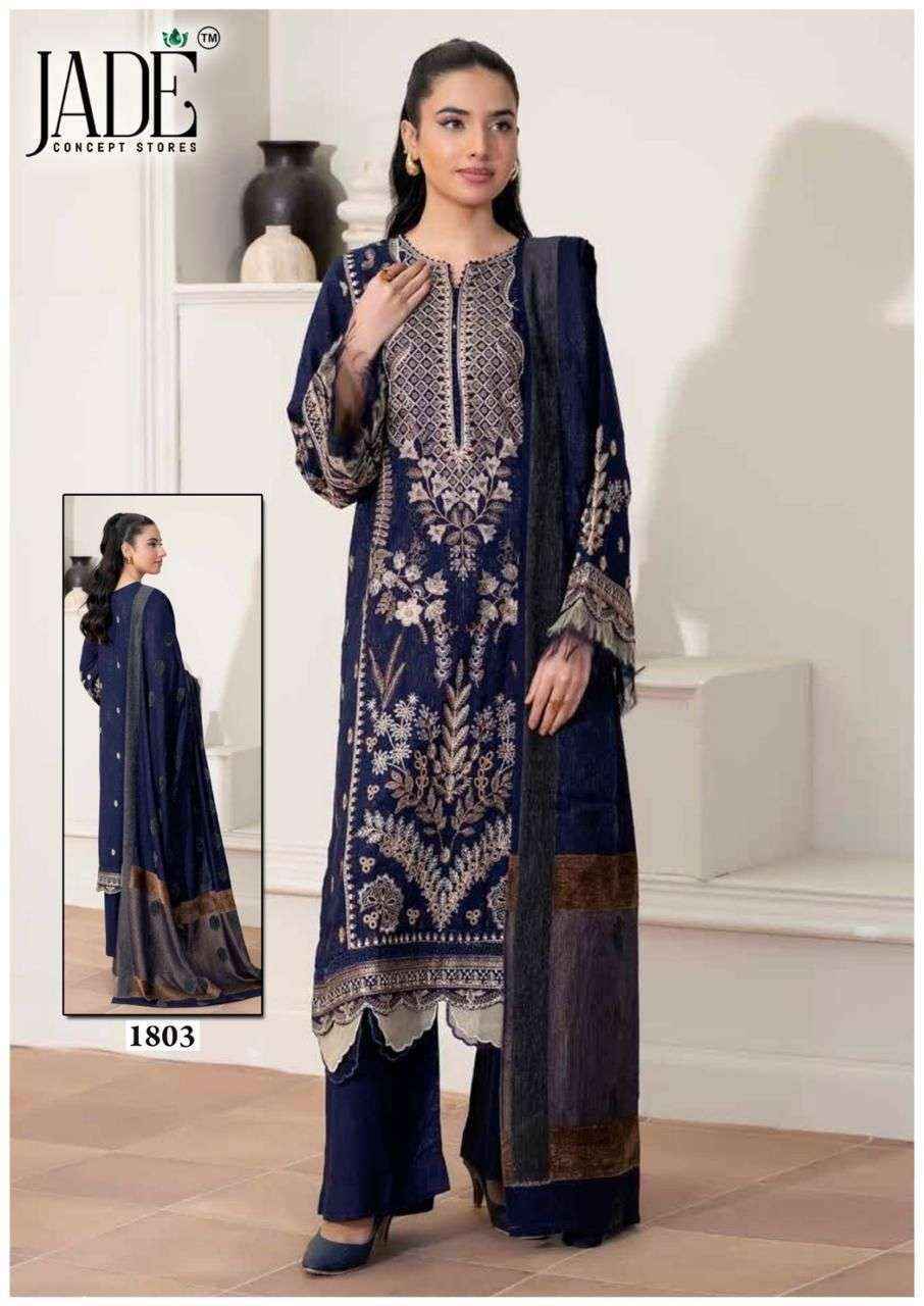 Jade Bin Saeed Heavy Luxury Vol 18 Readymade Lawn Cotton Dress Wholesale Rate ( 6 Pcs Catalog )