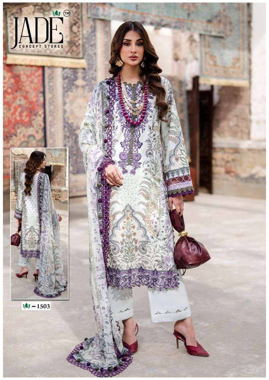 Jade Crimson Vol 15 Lawn Cotton Salwar Kameez Wholesale Rate ( 6 Pcs Catalog )
