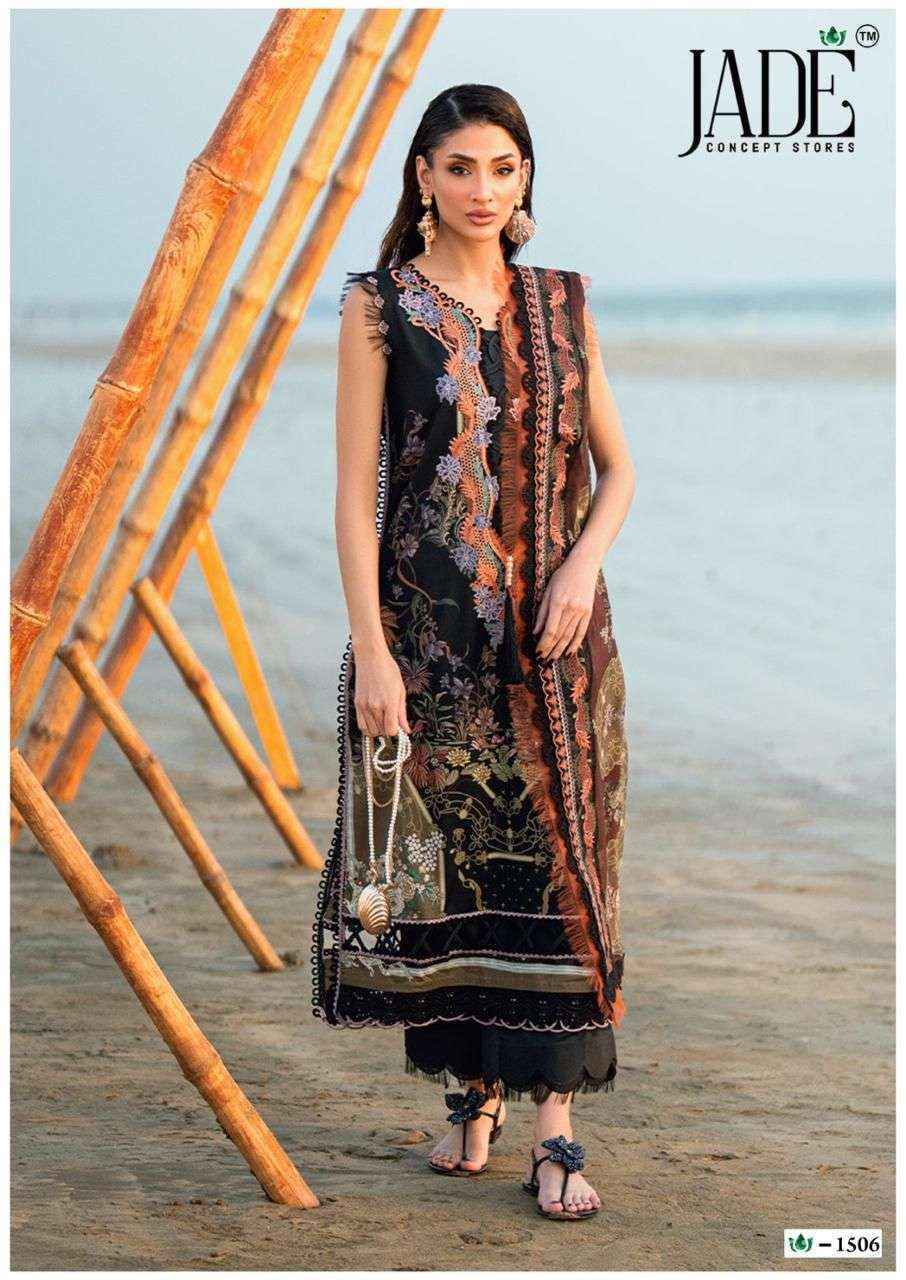 Jade Crimson Vol 15 Lawn Cotton Salwar Kameez Wholesale Rate ( 6 Pcs Catalog )