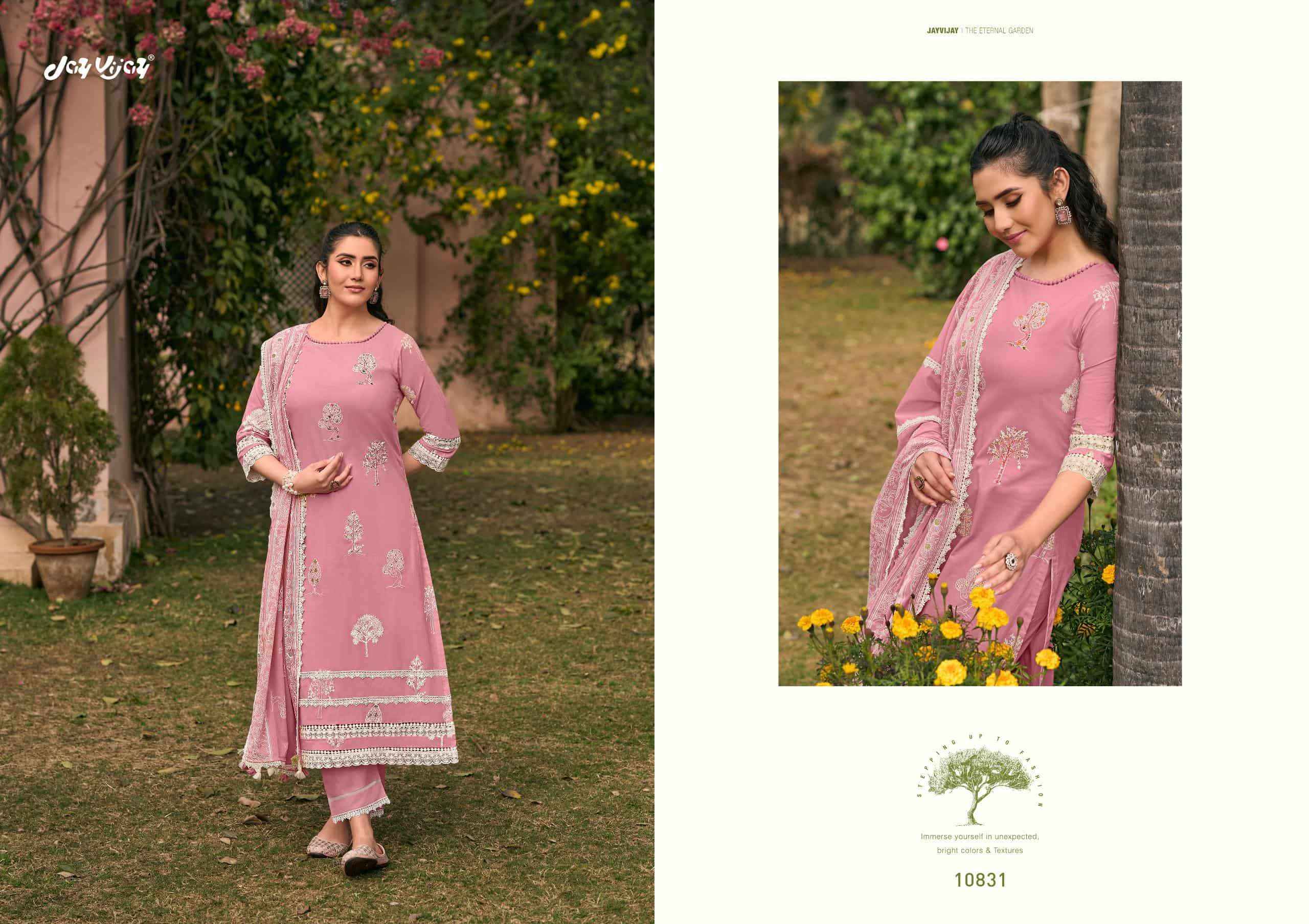 Jay Vijay Mausami Pure Cotton Premium Designs Salwar Kameez Wholesale Rate ( 6 Pcs Catalog )