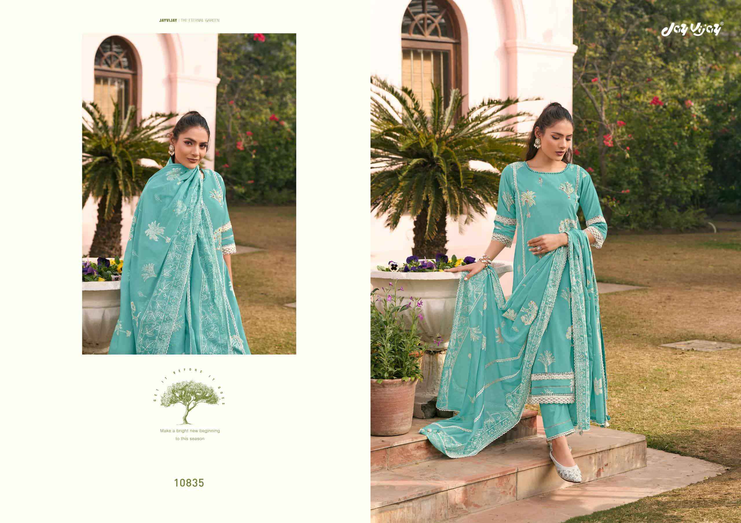 Jay Vijay Mausami Pure Cotton Premium Designs Salwar Kameez Wholesale Rate ( 6 Pcs Catalog )