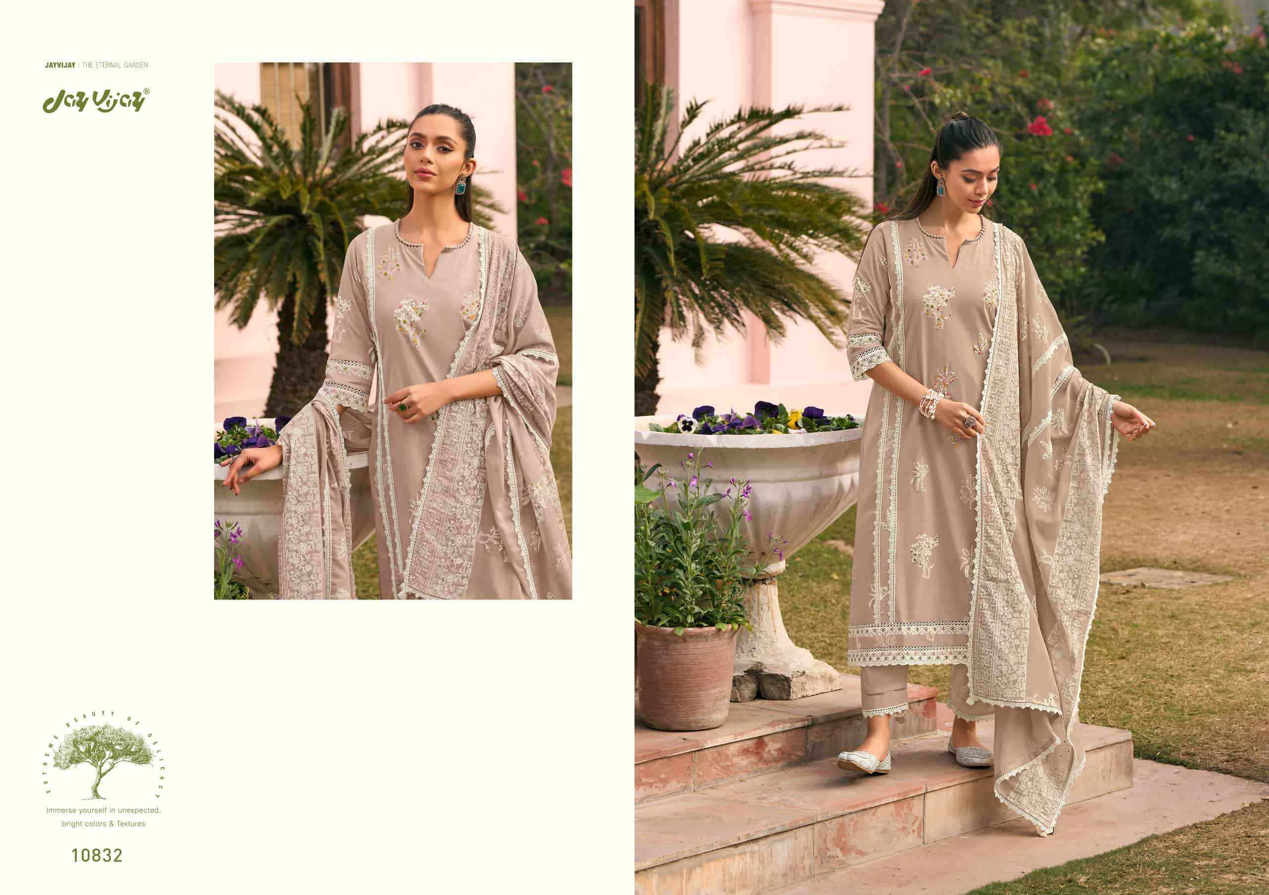 Jay Vijay Mausami Pure Cotton Premium Designs Salwar Kameez Wholesale Rate ( 6 Pcs Catalog )