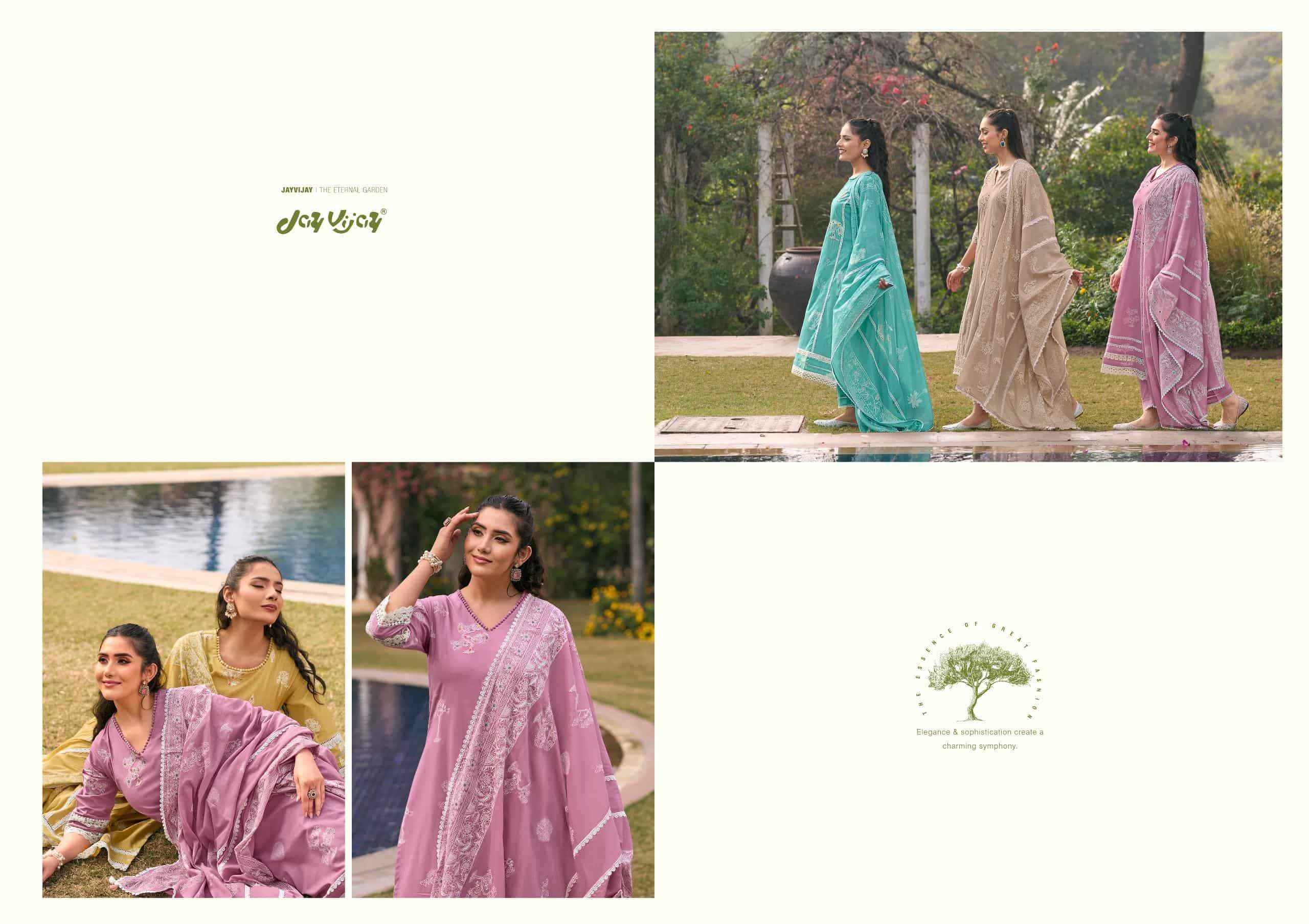 Jay Vijay Mausami Pure Cotton Premium Designs Salwar Kameez Wholesale Rate ( 6 Pcs Catalog )