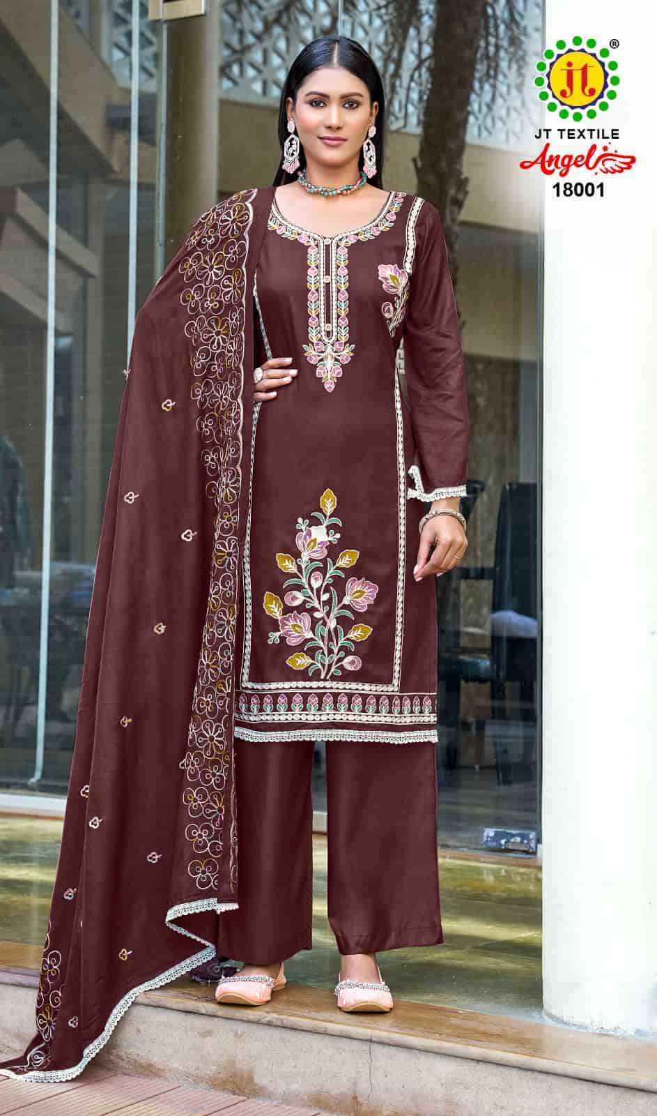 Jt Angel Vol 18 Rayon Pakistani Dress Material Wholesale Price ( 5 Pcs Catalogue )