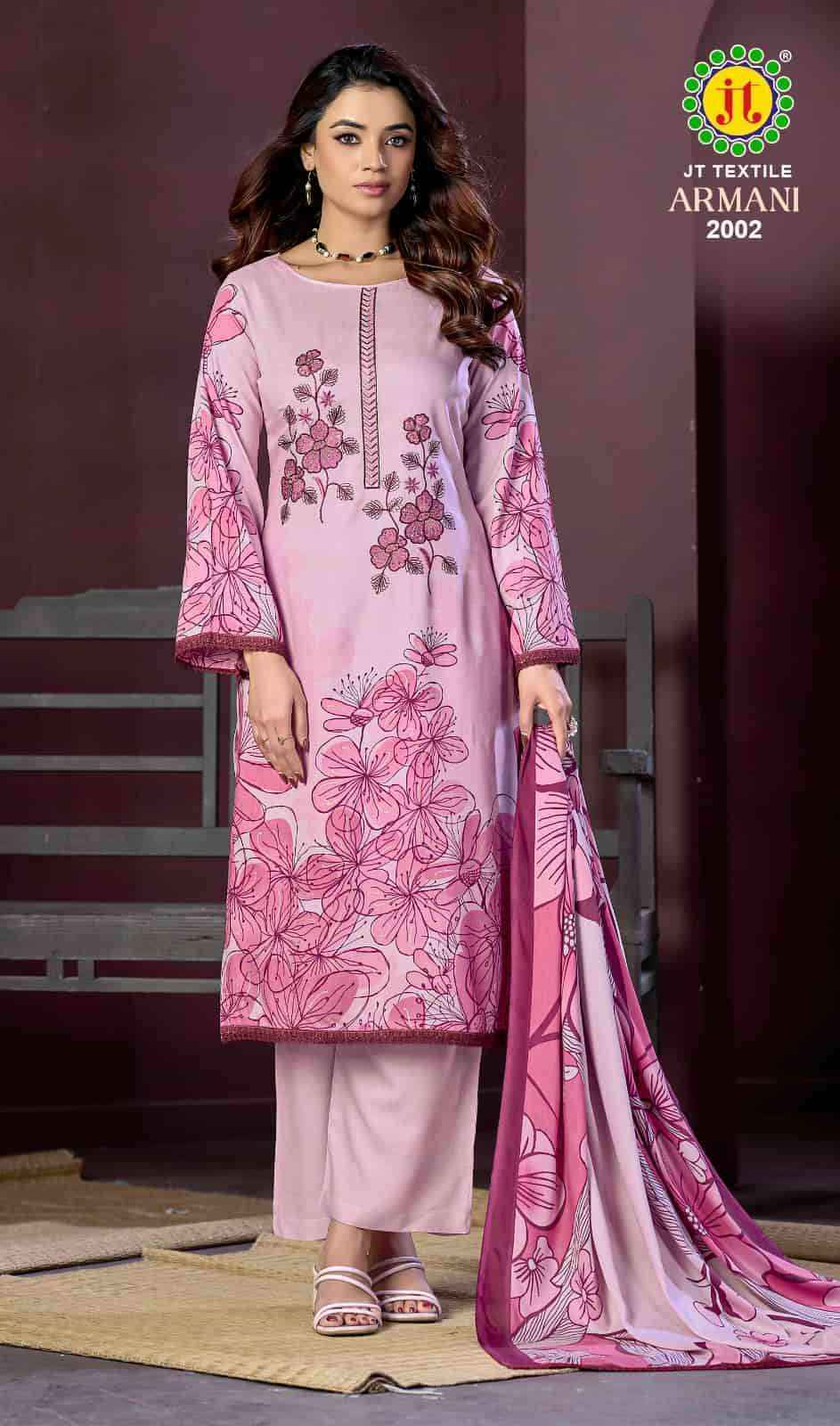 Jt Armani Vol 2 Fancy Rayon Salwar Kameez Wholesale Rate ( 5 Pcs Catalog )