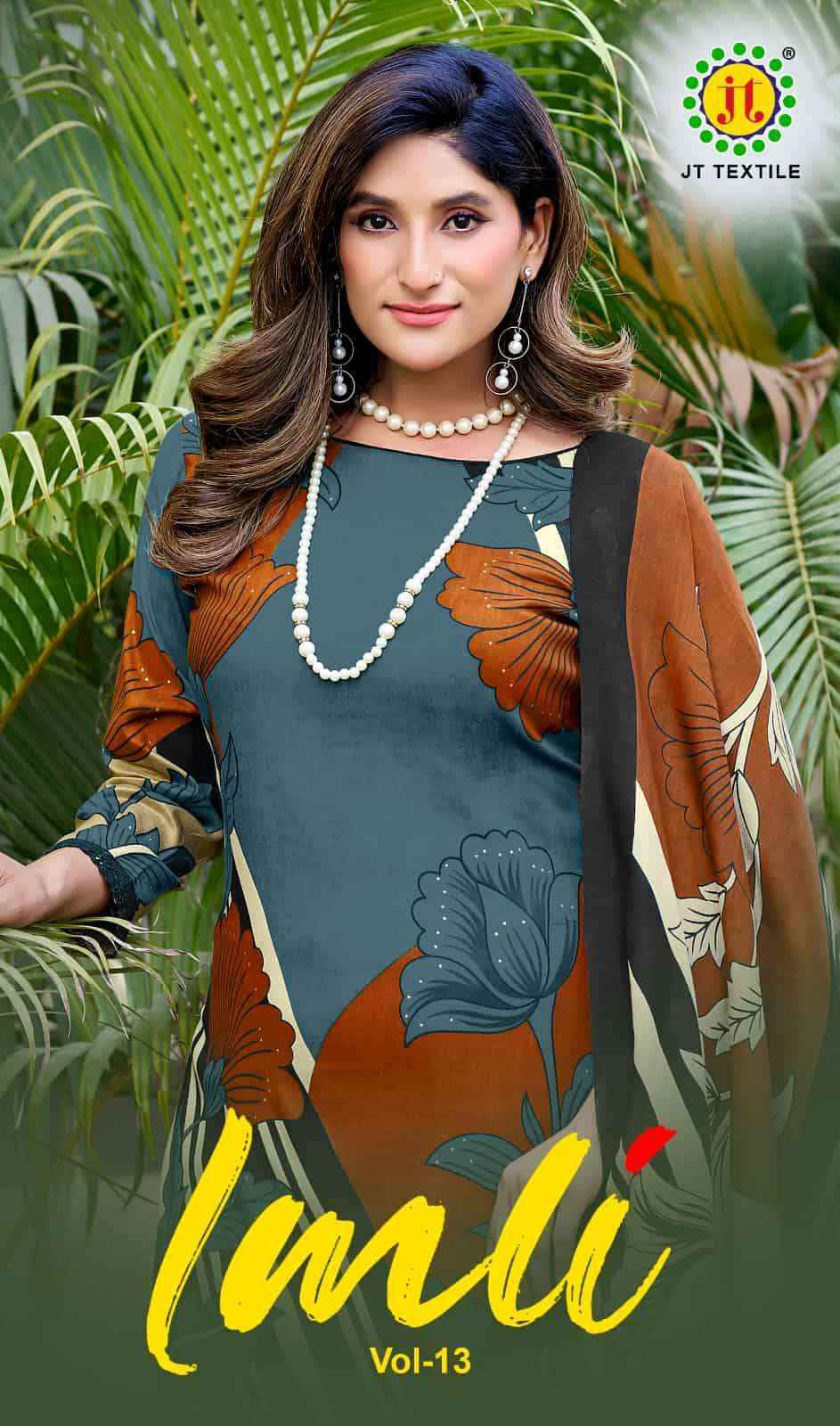Jt Imli Vol 13 Rayon Dress Material Wholesale Online Price ( 5 Pcs Catalogue )