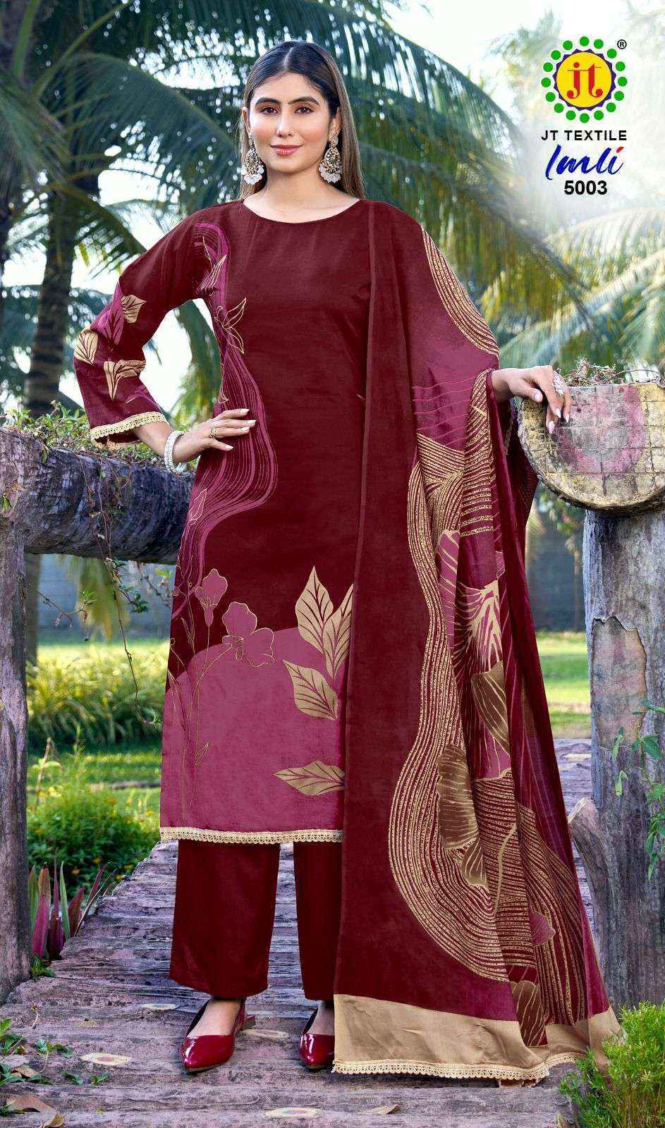 Jt Imli Vol 5 Rayon Dress Material New Catalogue wholesale price ( 5 pcs Catalogue )