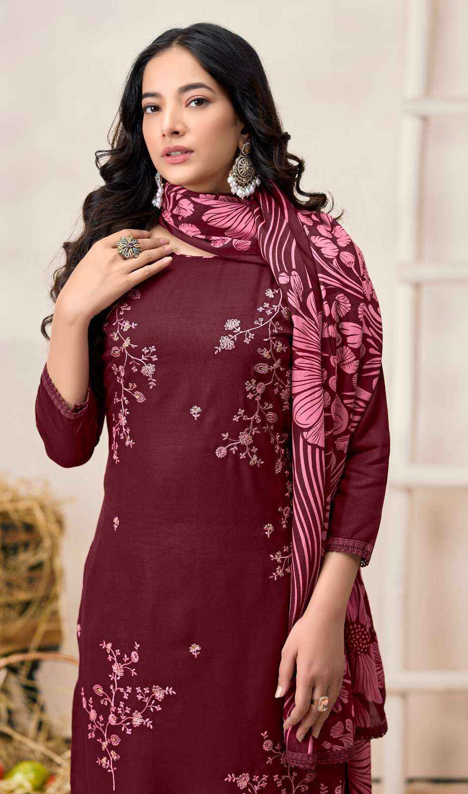 Jt Marigold Vol 5 Unstitch Fancy Ladies Dress Wholesale Rate ( 5 Pcs Catalog )