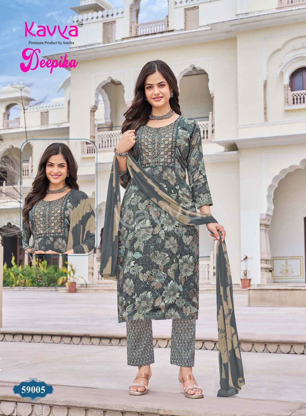 Kavya Deepika Vol 59 Capsule Readymade Suits Wholesale Price ( 10 pcs Catalogue )